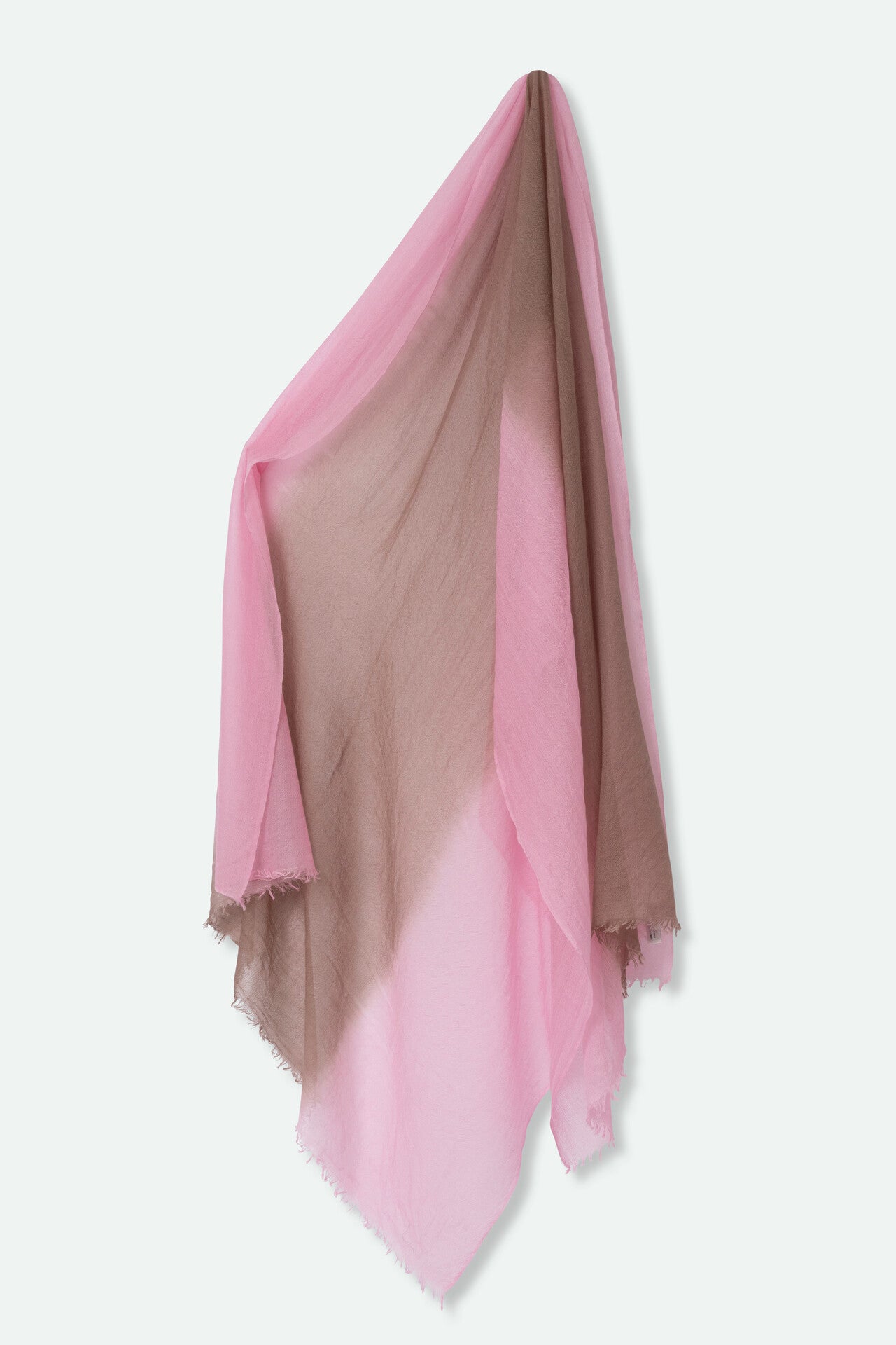 COCOA PINK LIGHTWEIGHT SCARF IN HAND DYED CASHMERE