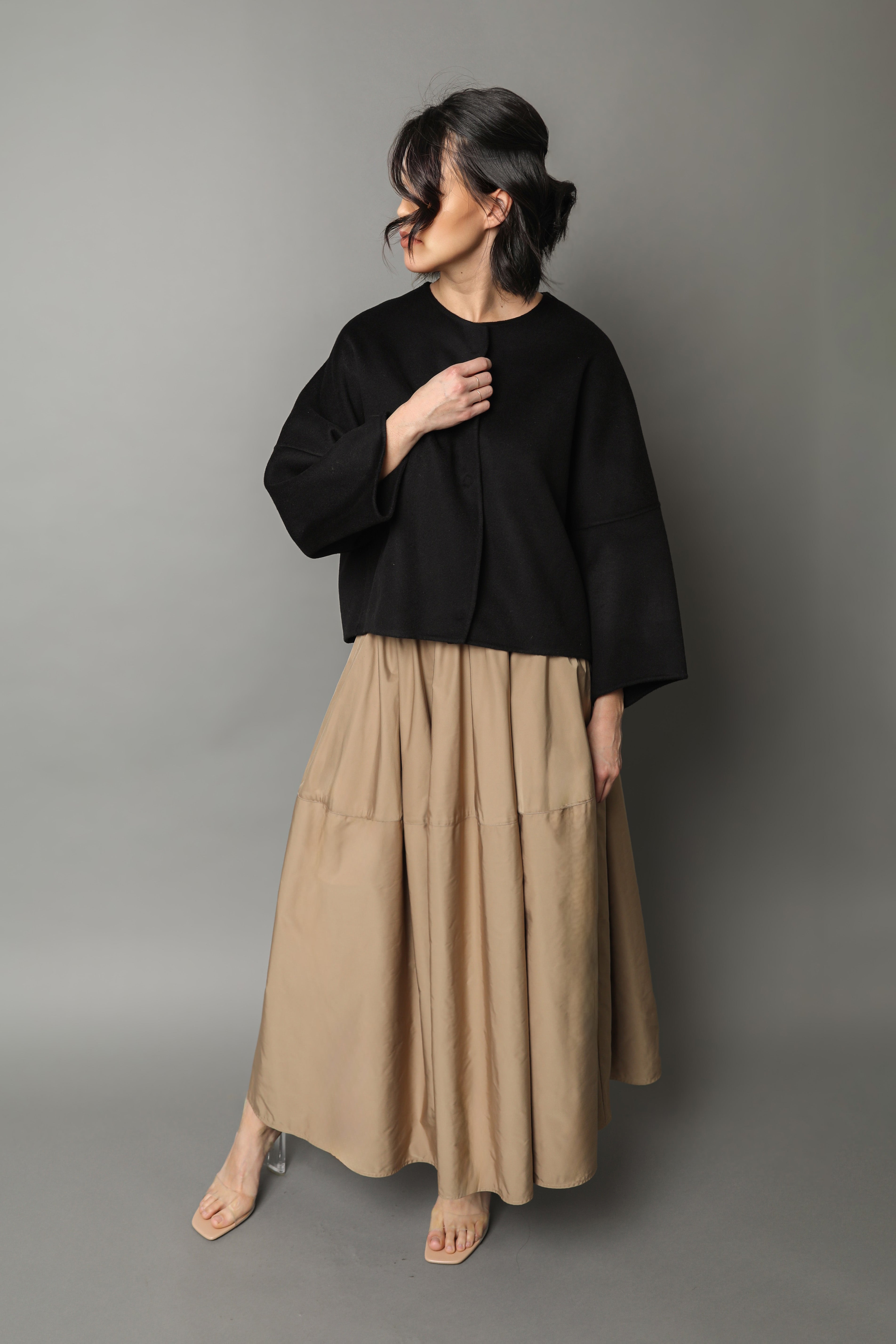 LOIRE SKIRT IN TECHNO SILK MEDIUM TAFFETTA