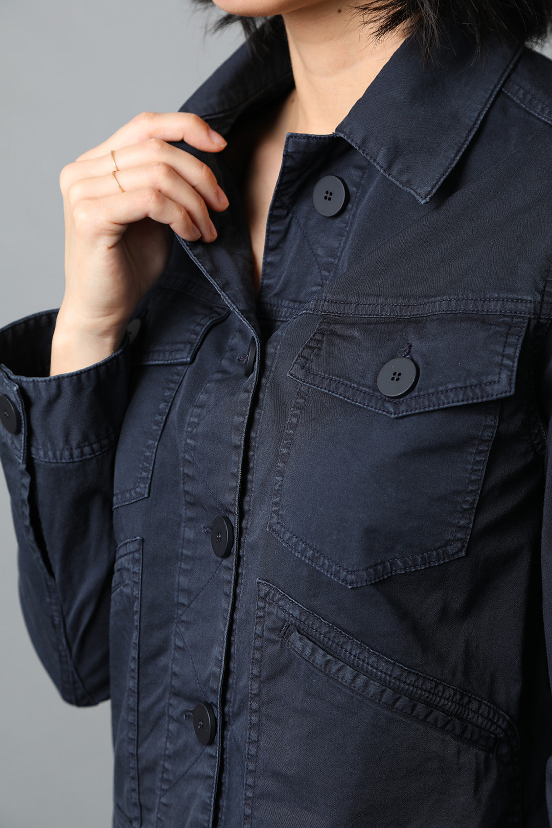 LUCCA DENIM JACKET IN ITALIAN STRETCH COTTON