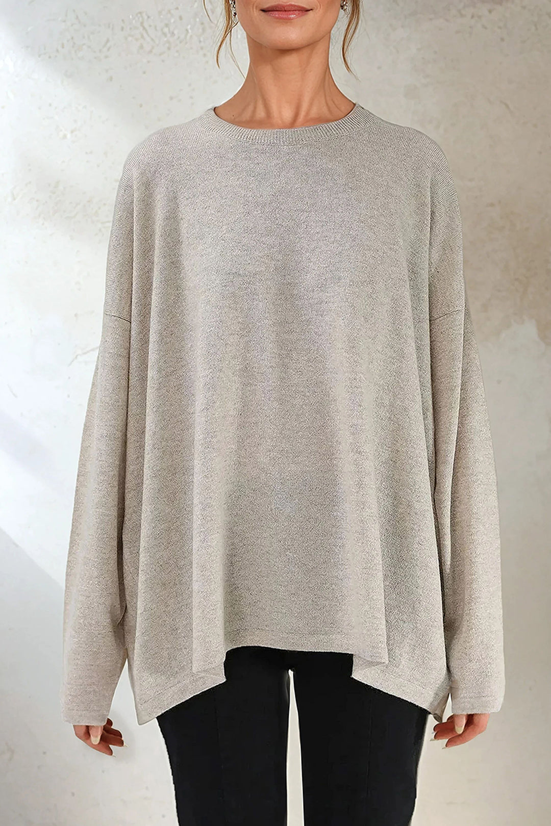 MARLOW OVERSIZED BOXY CREW IN CASHMERE BLEND