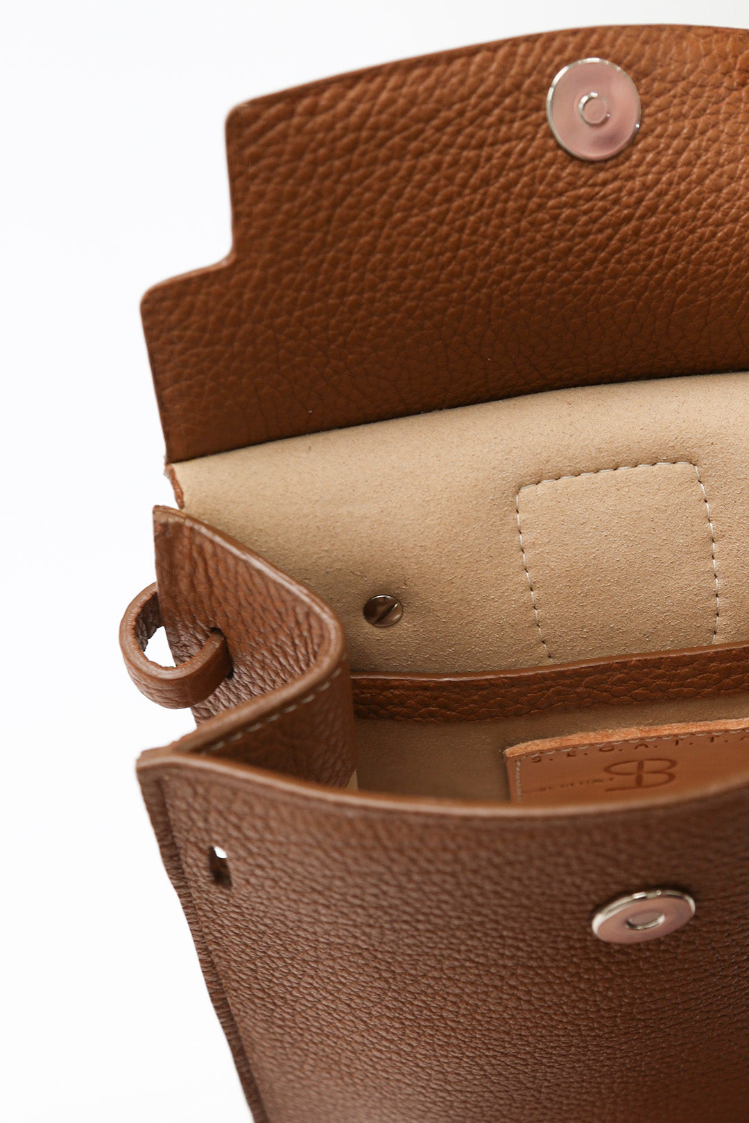MONZA CROSSBODY IN FRENCH CALFSKIN NATURAL CUOIO