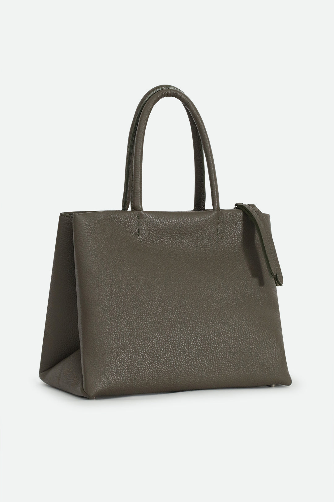 MARCEL HANDBAG IN ITALIAN LEATHER OLIVE