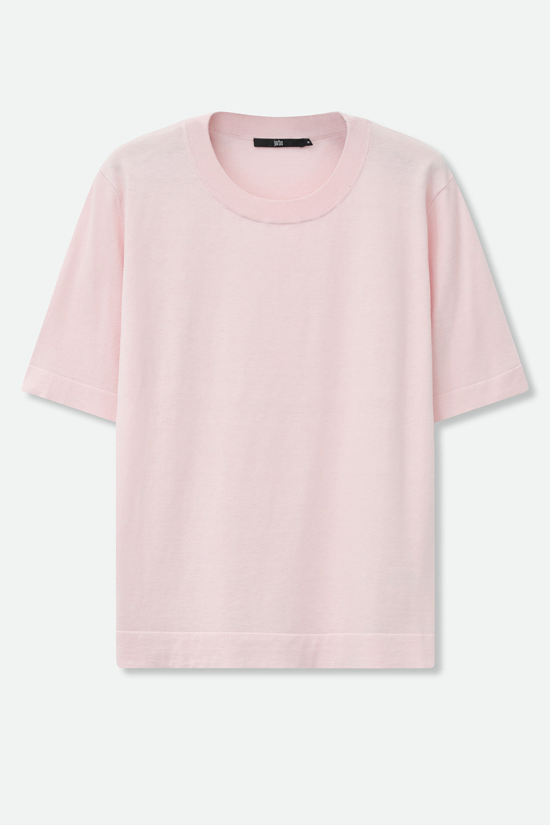 NICO TENNIS ELBOW SLEEVE CREW IN FINE GAUGE ITALIAN SILK COTTON