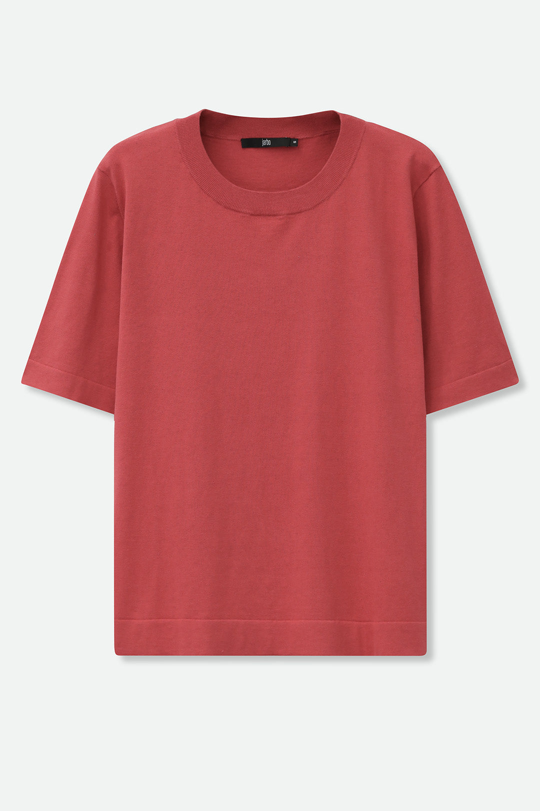 NICO TENNIS ELBOW SLEEVE CREW IN FINE GAUGE ITALIAN SILK COTTON