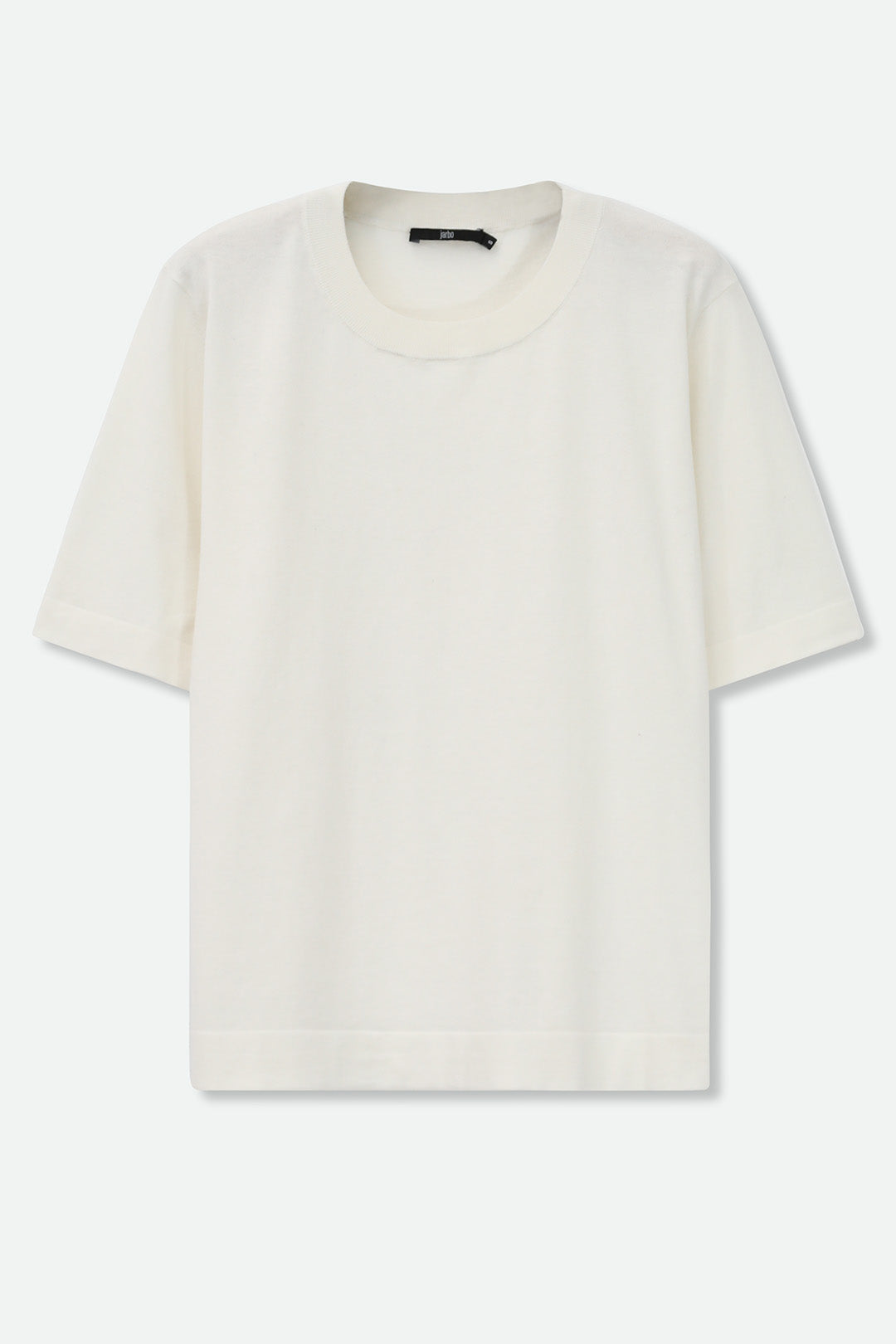 NICO TENNIS ELBOW SLEEVE CREW IN FINE GAUGE ITALIAN SILK COTTON