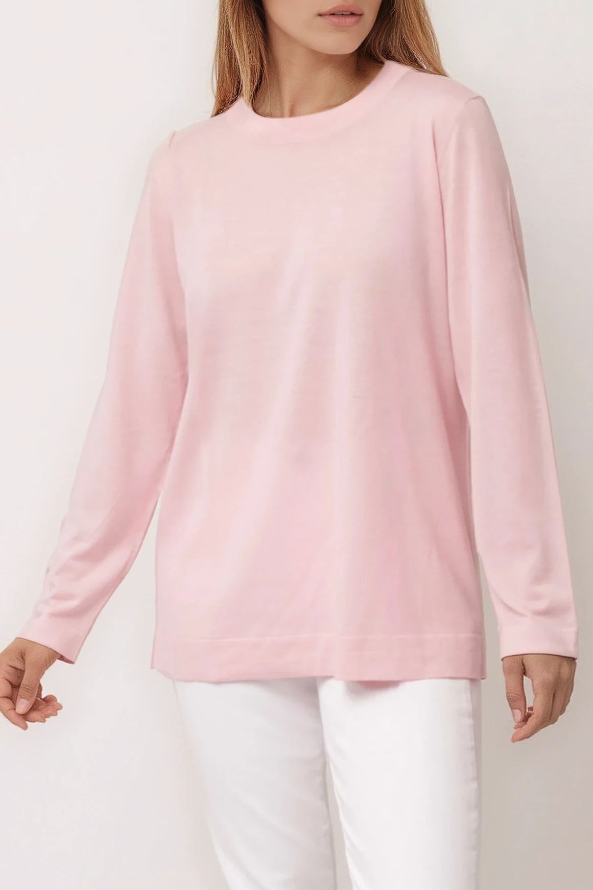 NICO LONG SLEEVE CREW & SCARF IN FINE MERINO