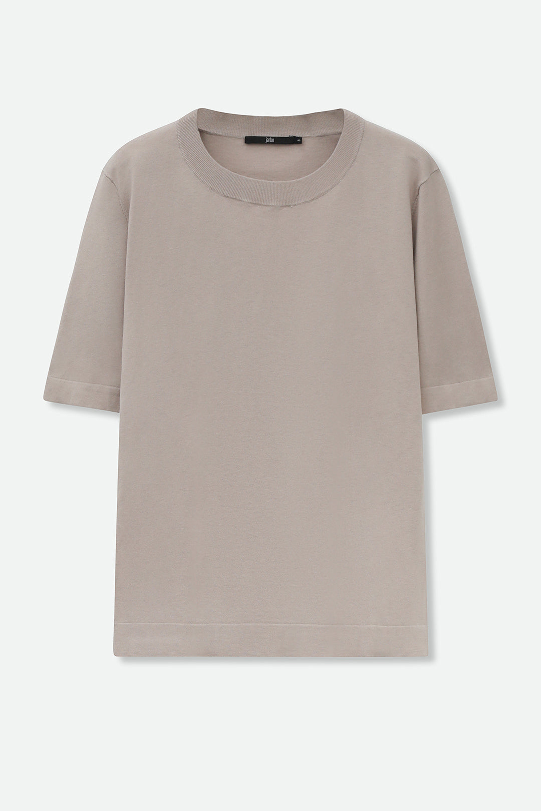 NICO TENNIS ELBOW SLEEVE CREW IN FINE GAUGE ITALIAN SILK COTTON