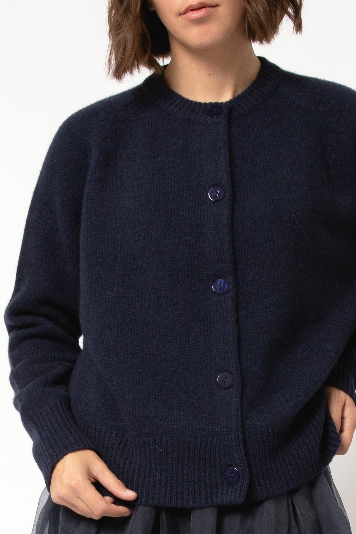 CAMILO BUTTON CARDIGAN IN CASHMERE YAK & MERINO