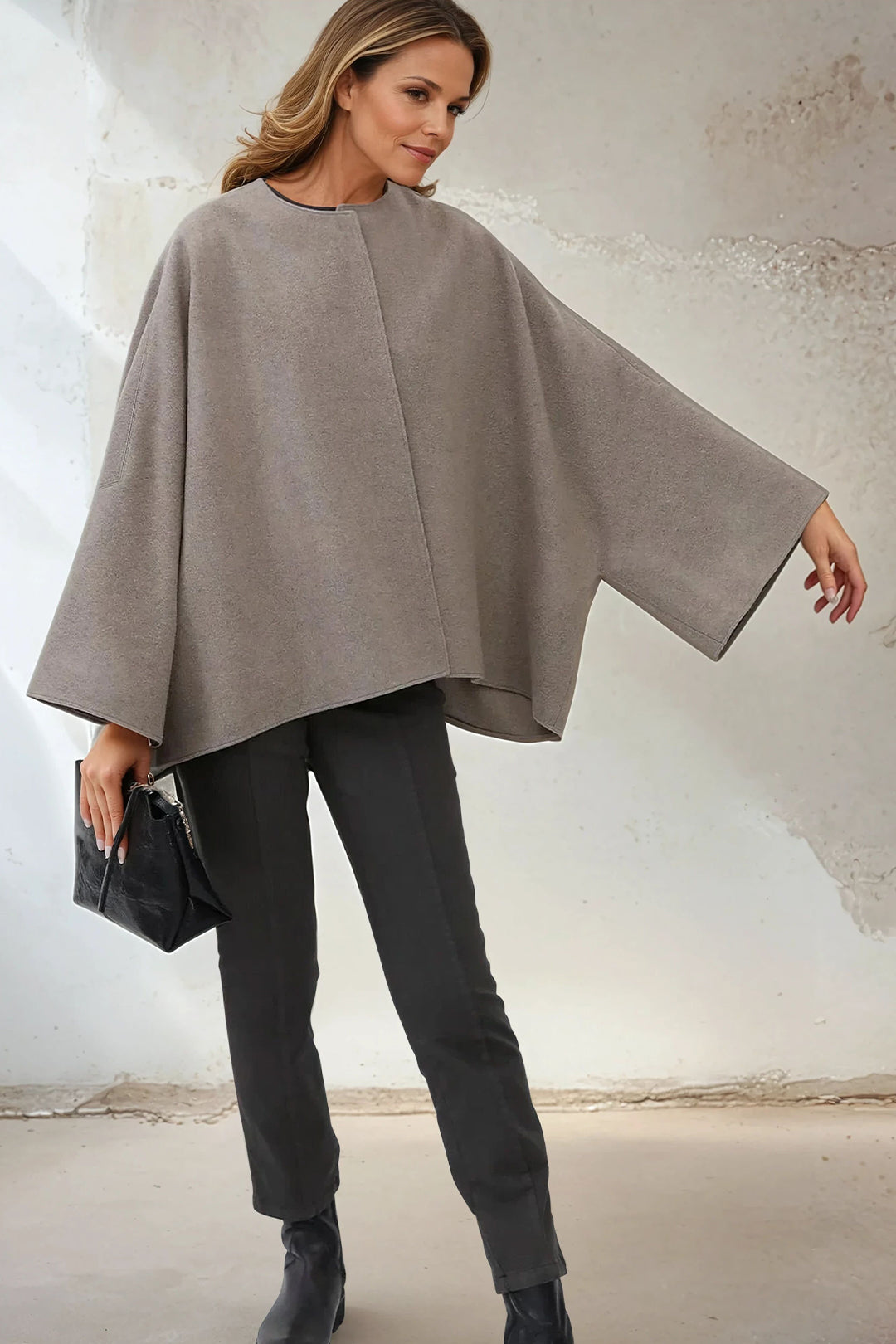 PELLERYN JACKET IN ITALIAN WOOL IN TAUPE
