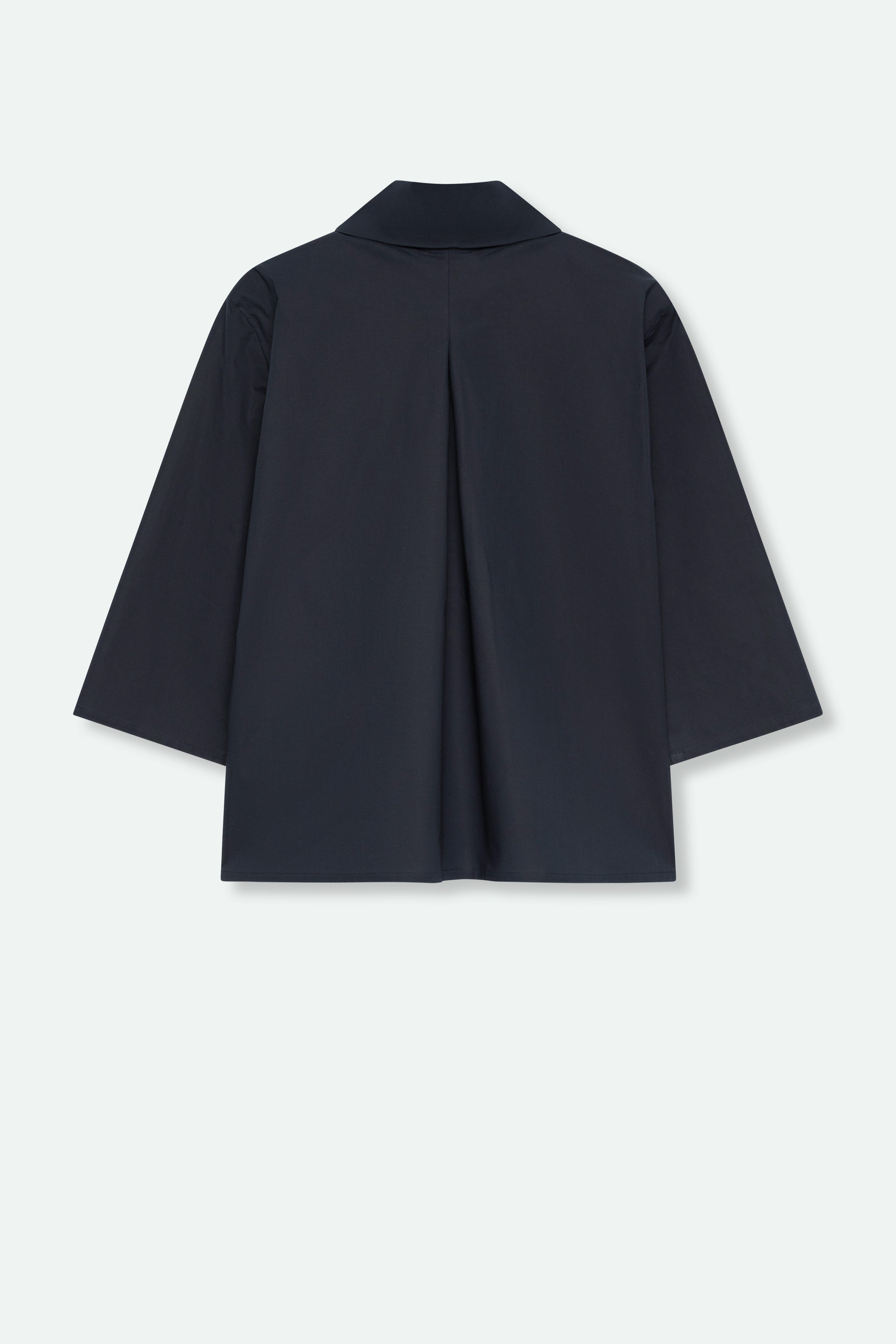 CESARE CAMP SHIRT IN ITALIAN FINE STRETCH COTTON