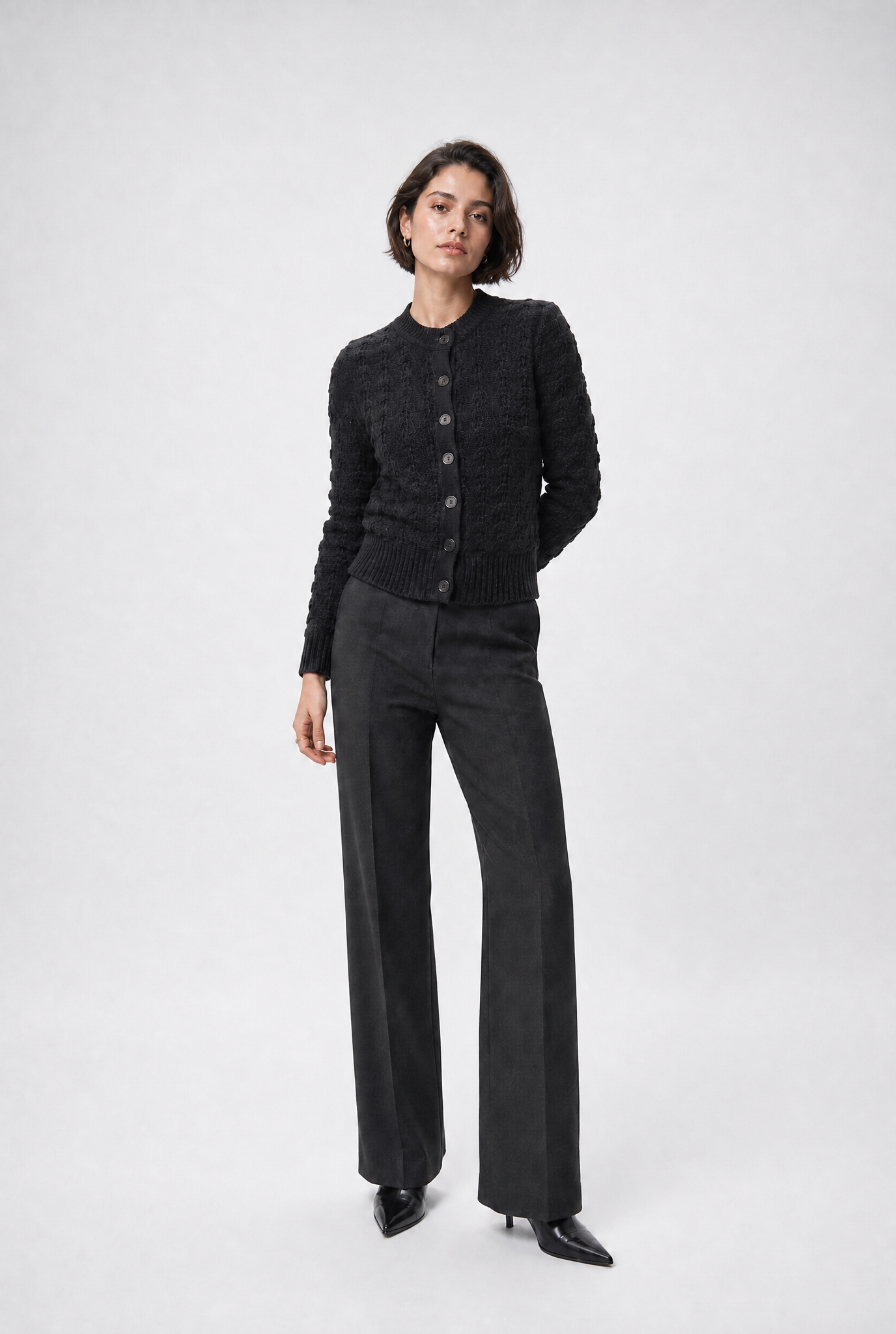 QUINN CARDIGAN IN ITALIAN COTTON KNIT