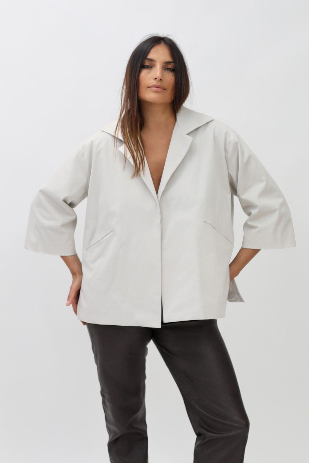 RIMINI JACKET IN ITALIAN STRETCH COTTON