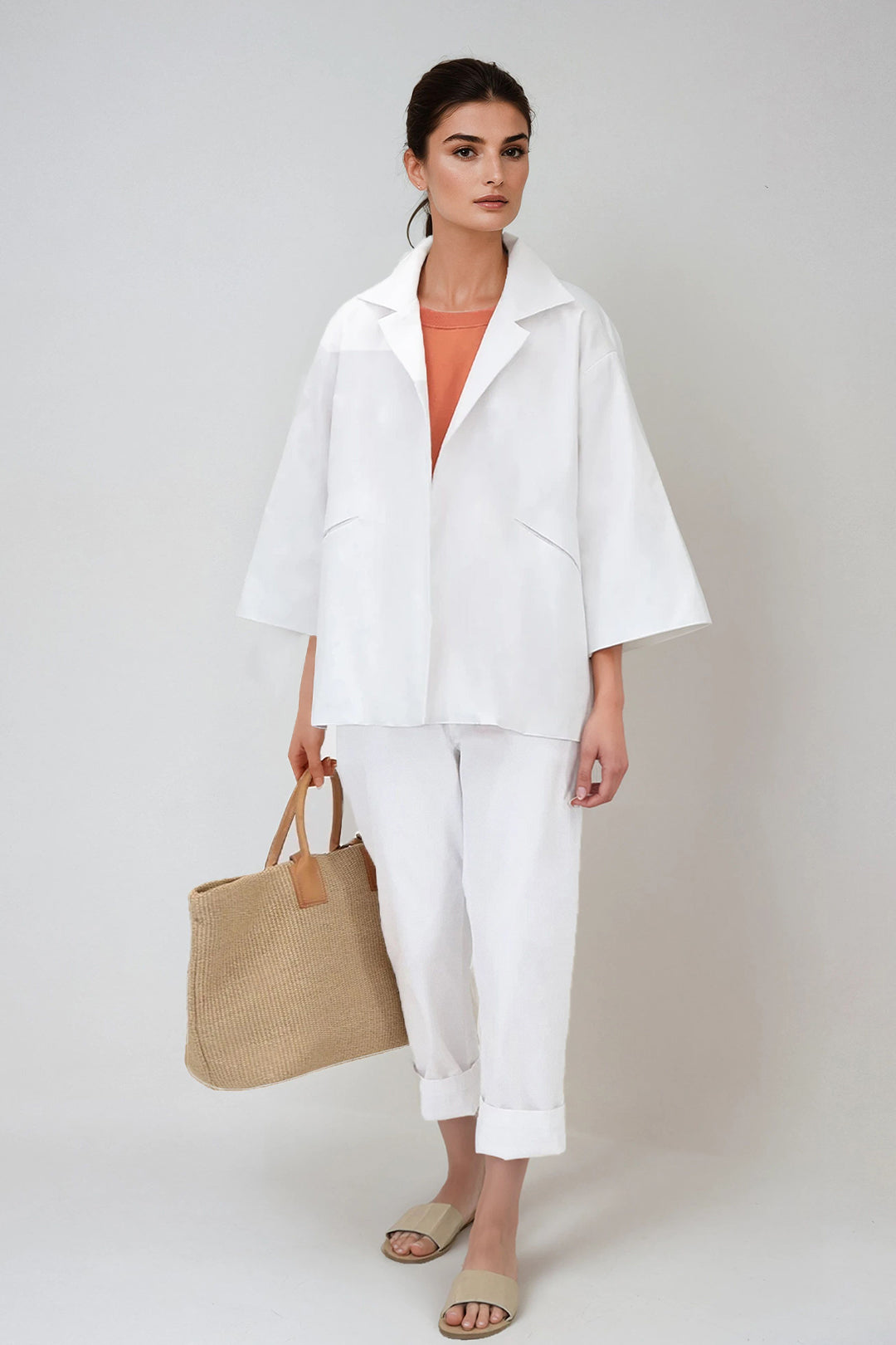 RIMINI JACKET IN ITALIAN STRETCH COTTON
