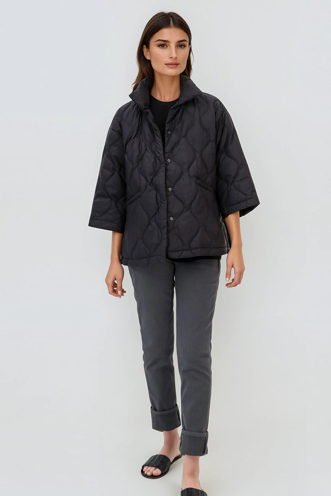 RIMINI CROP GOOSE DOWN JACKET