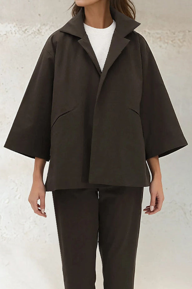 RIMINI JACKET IN ITALIAN STRETCH COTTON