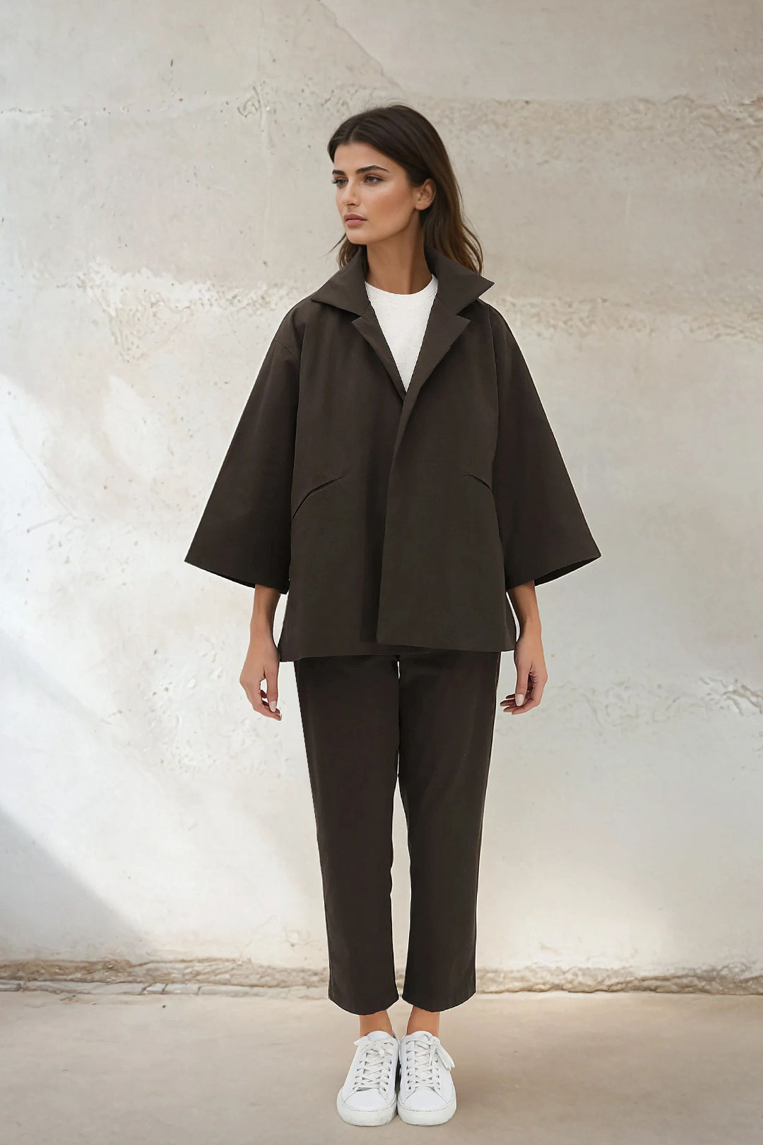 PASCAL BACK SEAMED PANT IN ITALIAN STRETCH COTTON