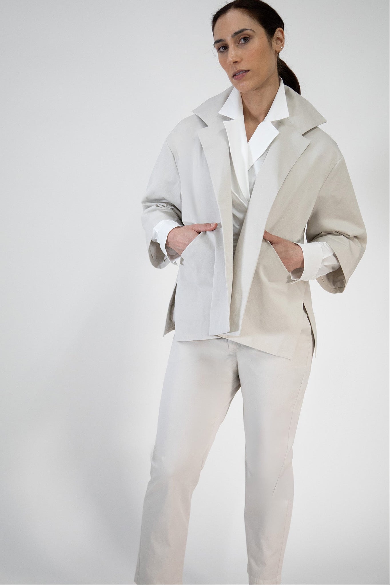 RIMINI JACKET IN ITALIAN STRETCH COTTON