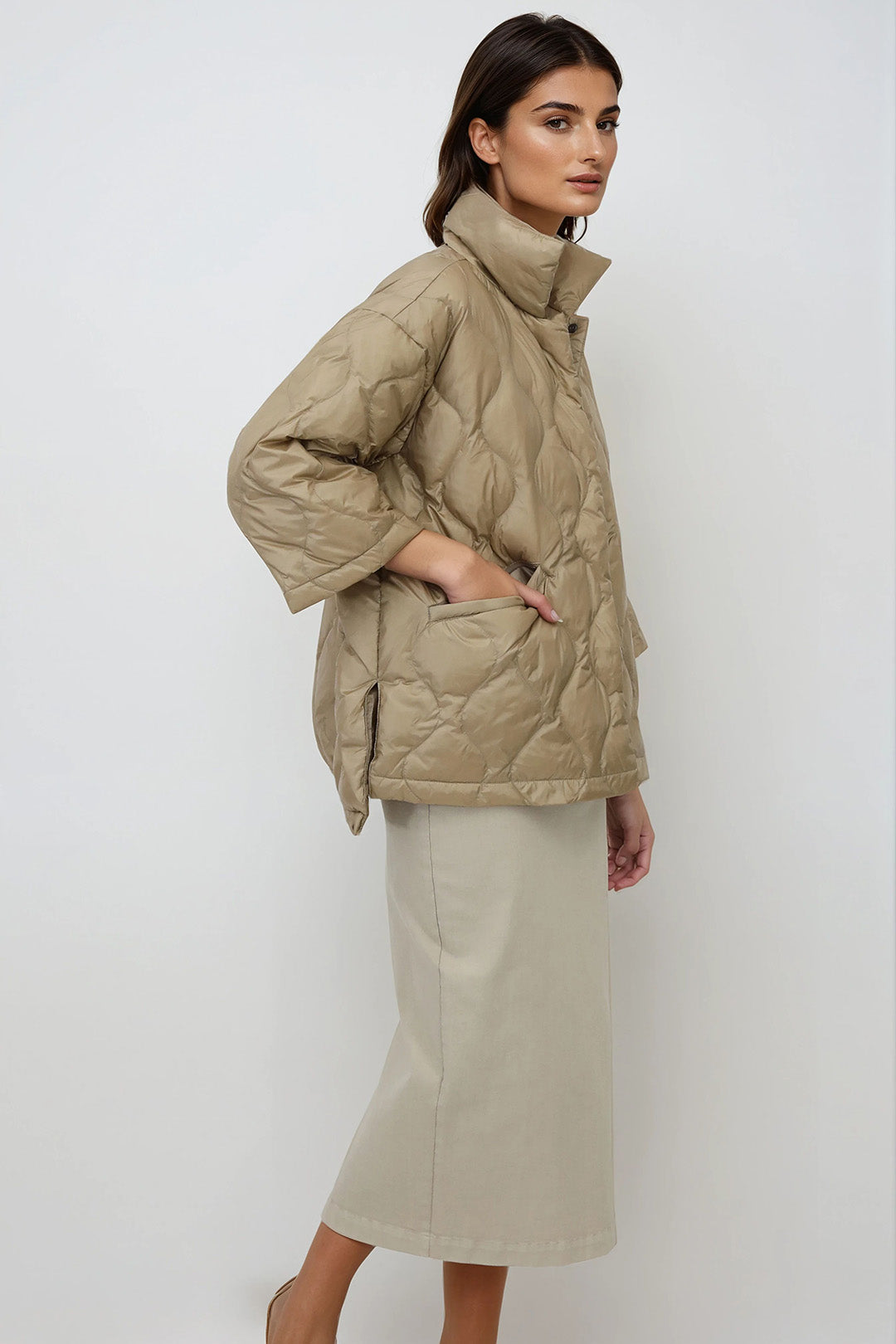RIMINI CROP GOOSE DOWN JACKET