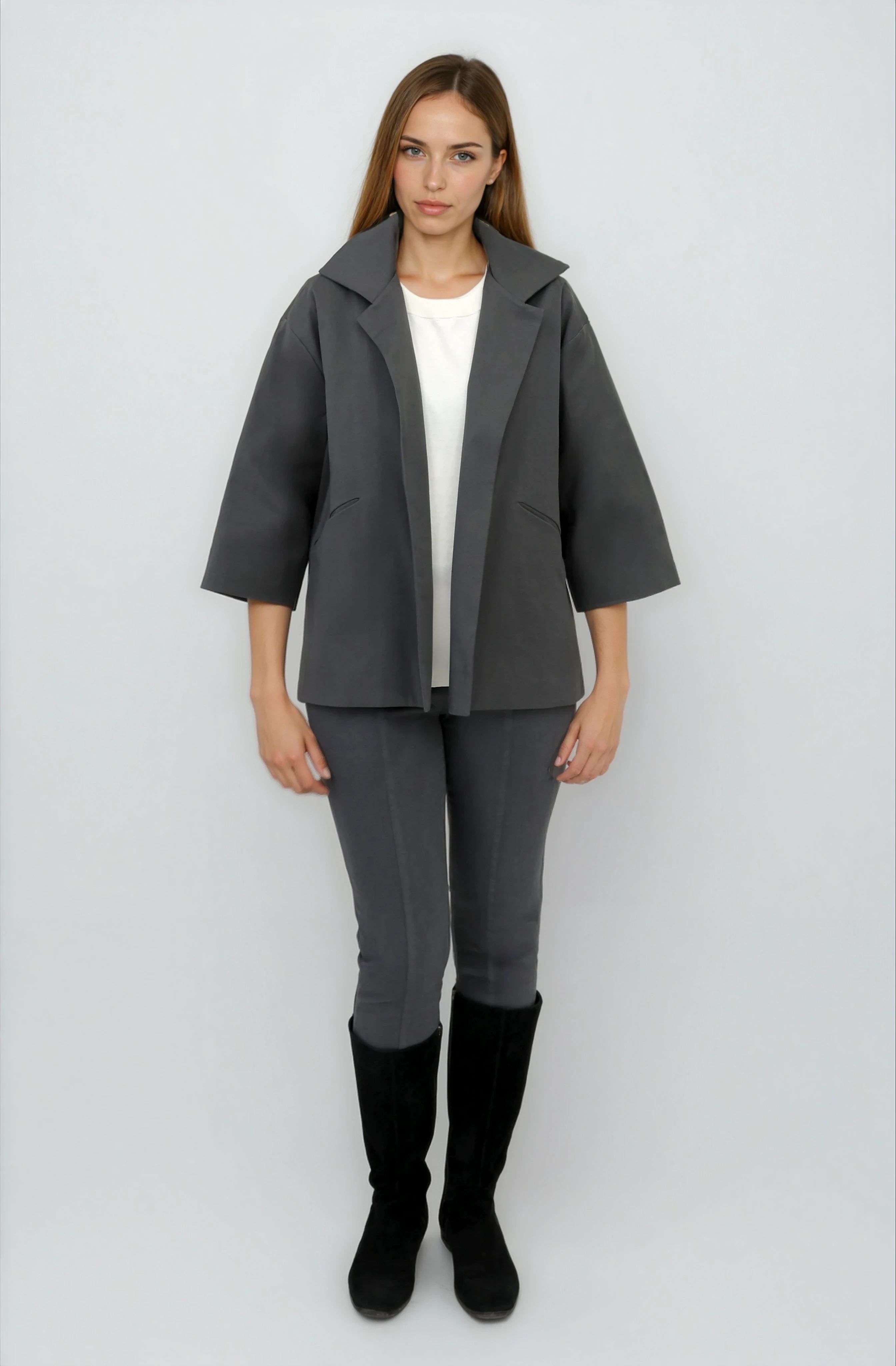 RIMINI JACKET IN ITALIAN STRETCH COTTON