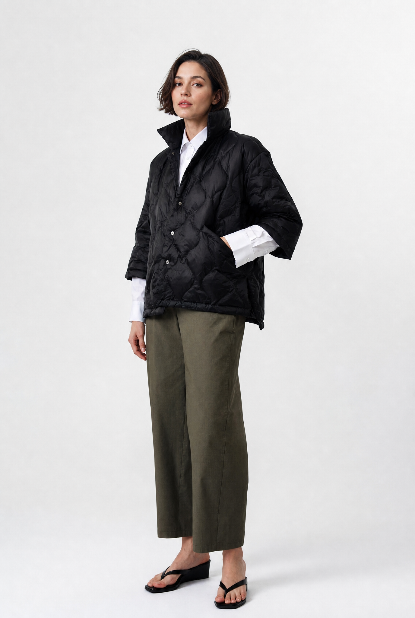 RIMINI CROP GOOSE DOWN JACKET