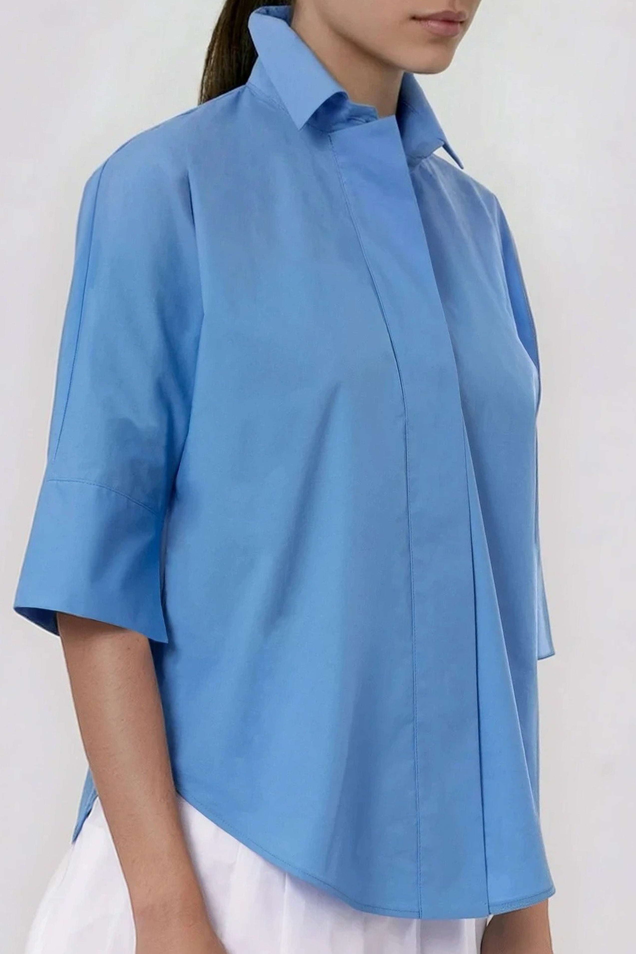 SAHANA DOLMAN SHIRT IN COTTON POPLIN