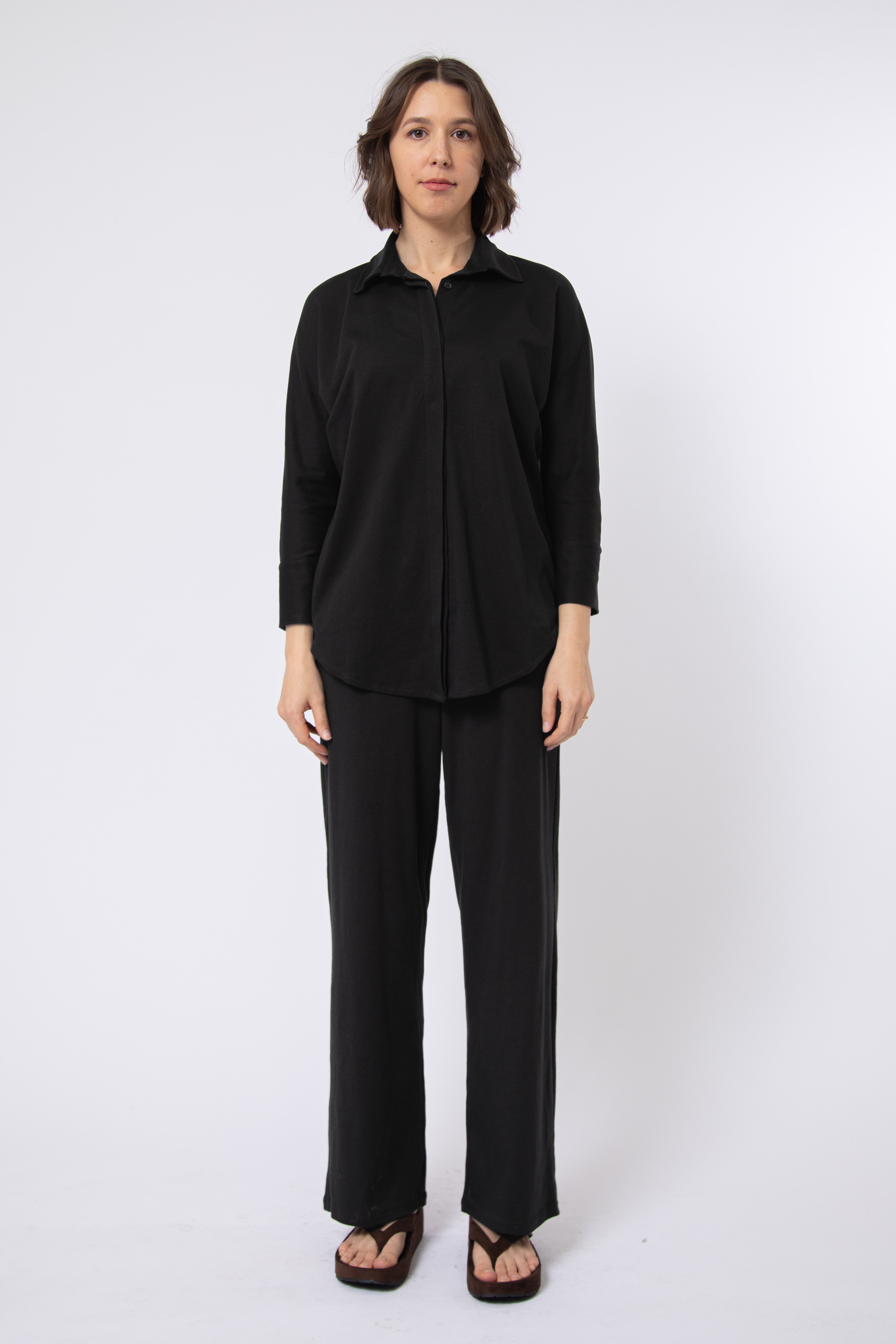 SAHANA DOLMAN SHIRT IN PIMA COTTON STRETCH