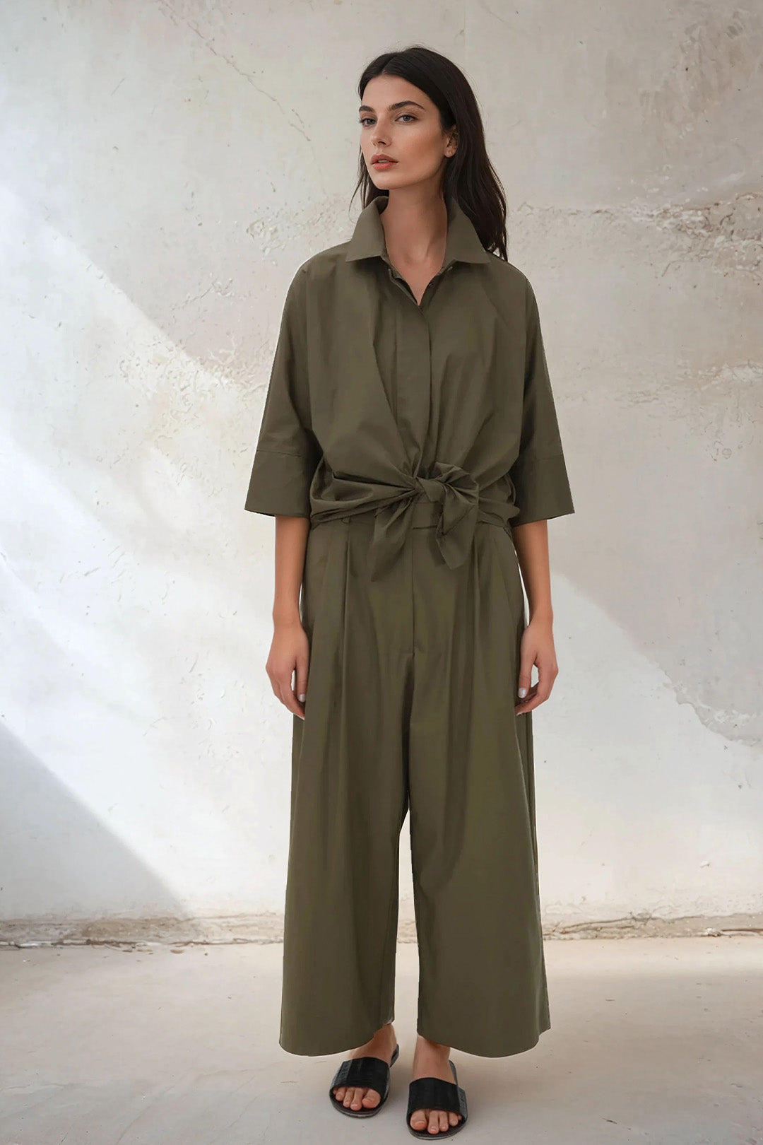 SAHANA DOLMAN SHIRT IN COTTON POPLIN