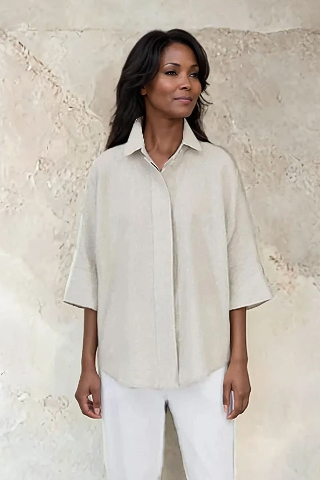 SAHANA DOLMAN SHIRT IN LINEN