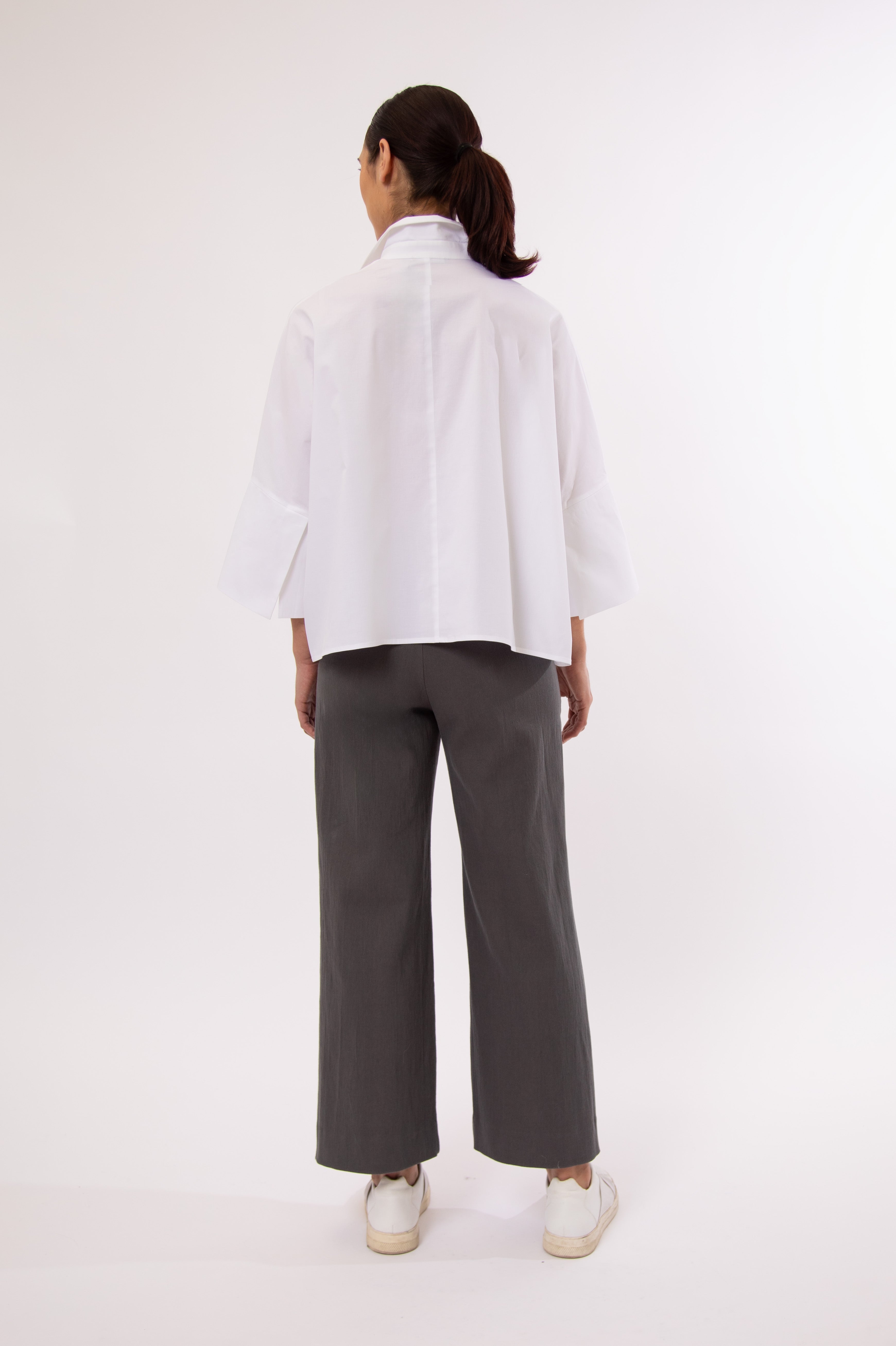 PIPPA PANT IN ITALIAN COTTON STRETCH TWILL