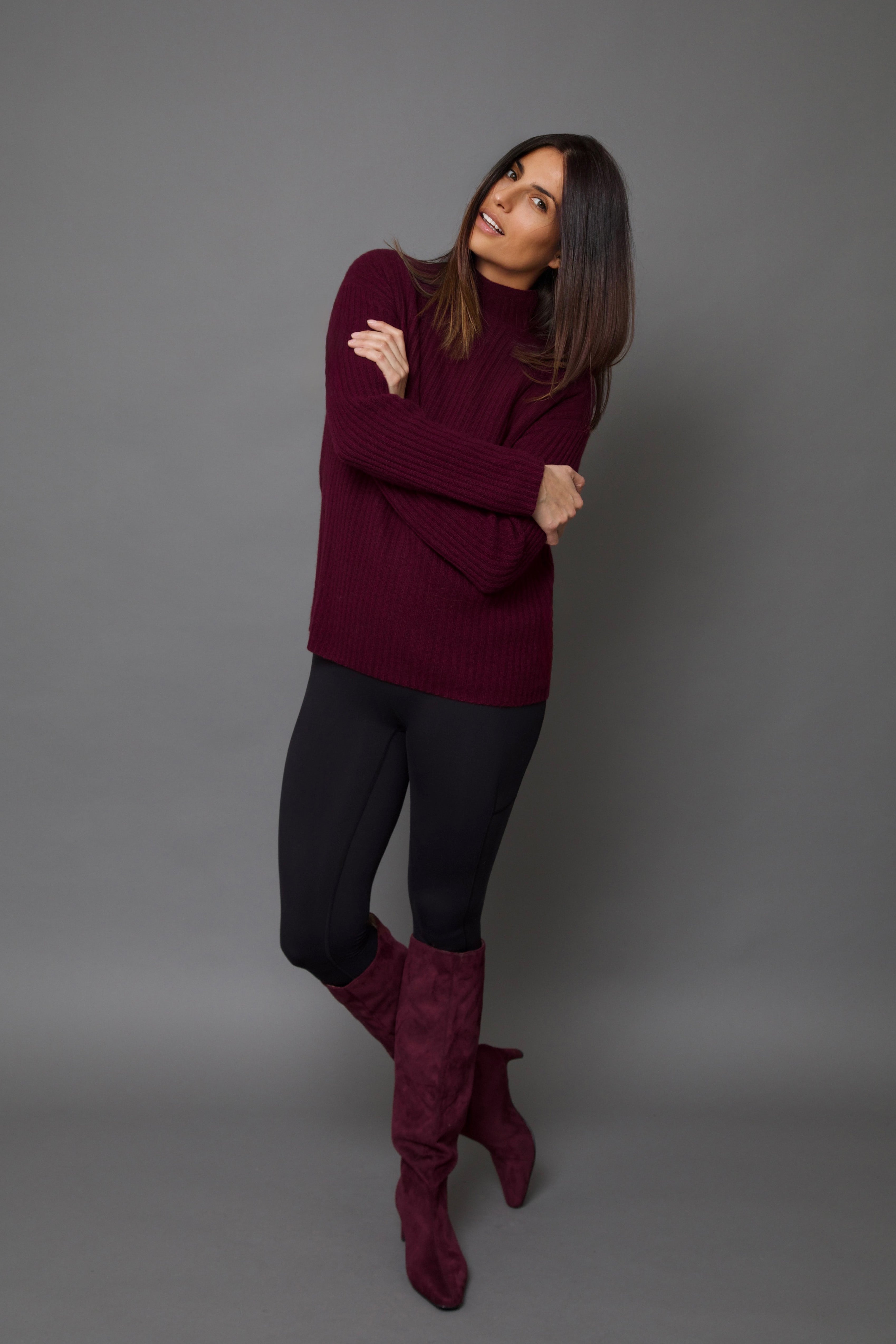 SANA HIGH NECK IN ITALIAN MERINO YAK CASHMERE