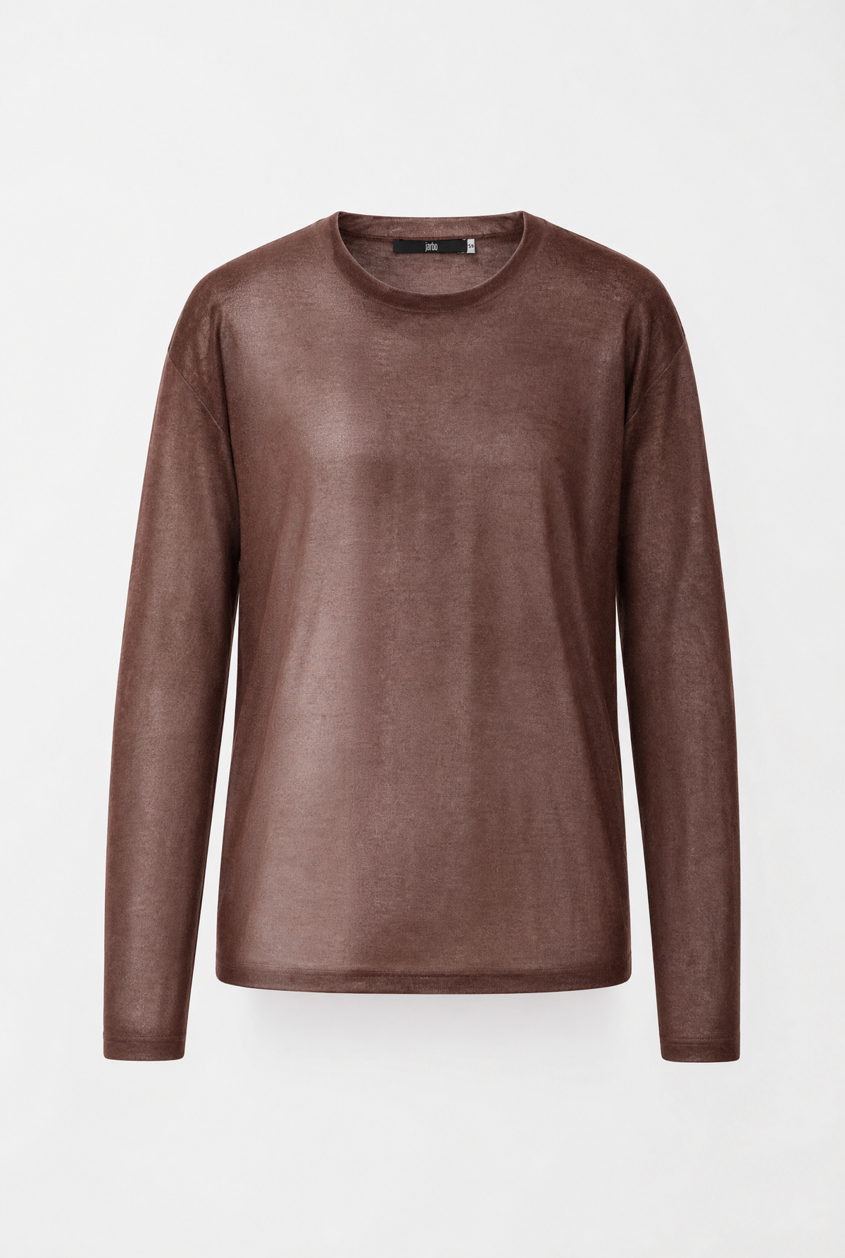 SHILOH CREW IN HAND-DYED CASHMERE CHOCOLATE PECAN