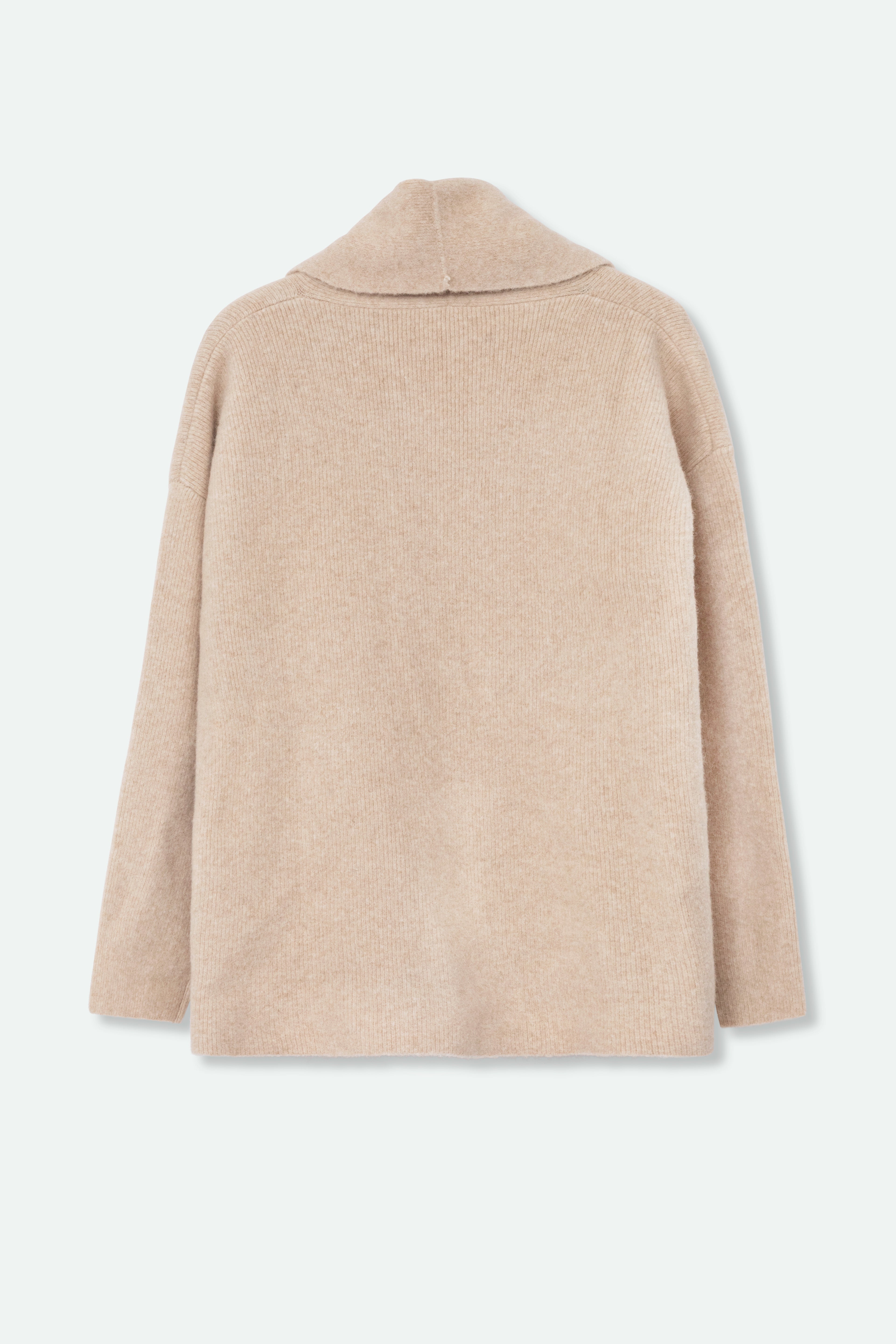 ANDREA SHAWL ALPACA KNIT CARDIGAN