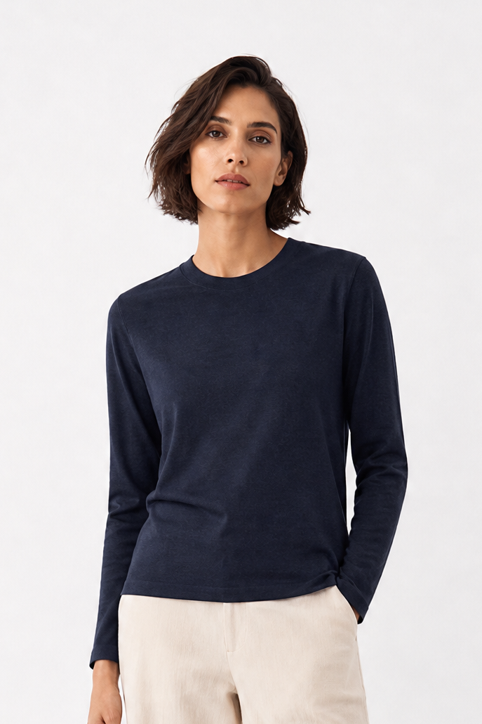 SOREN CREW IN HAND DYED CASHMERE