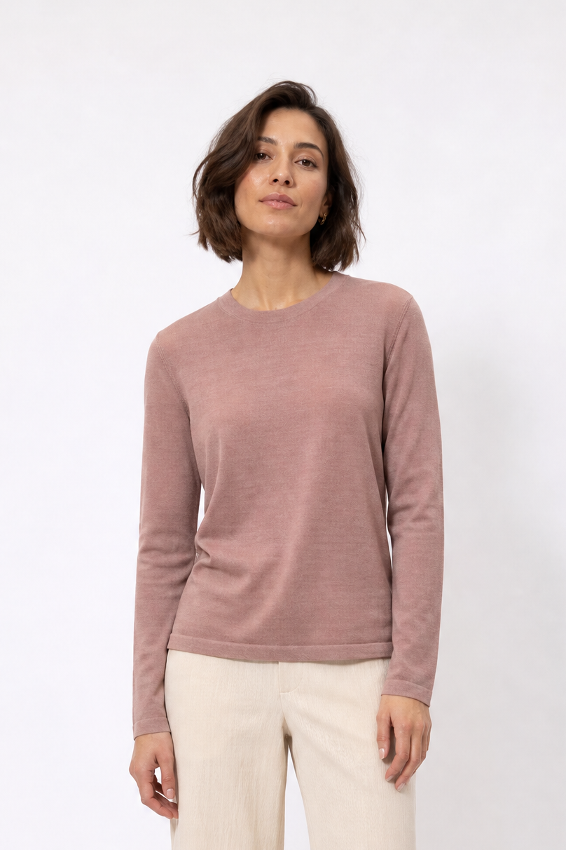 SOREN CREW IN HAND DYED CASHMERE