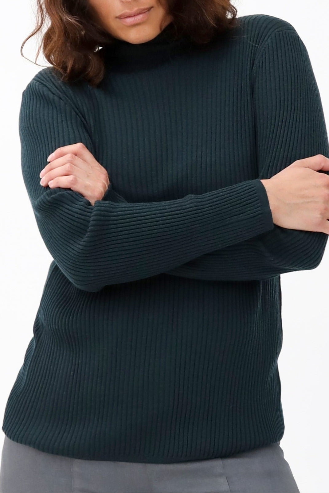 STRATO RIBBED TURTLENECK IN FINE MERINO