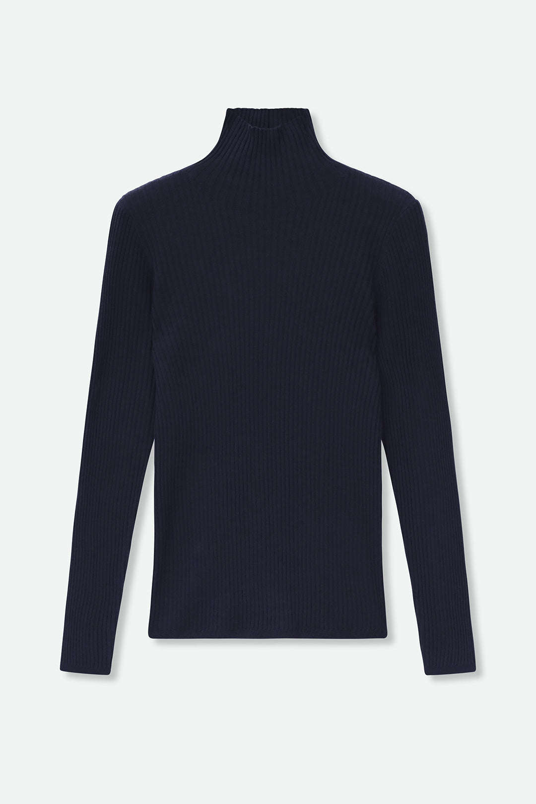 STRATO RIBBED TURTLENECK IN FINE MERINO