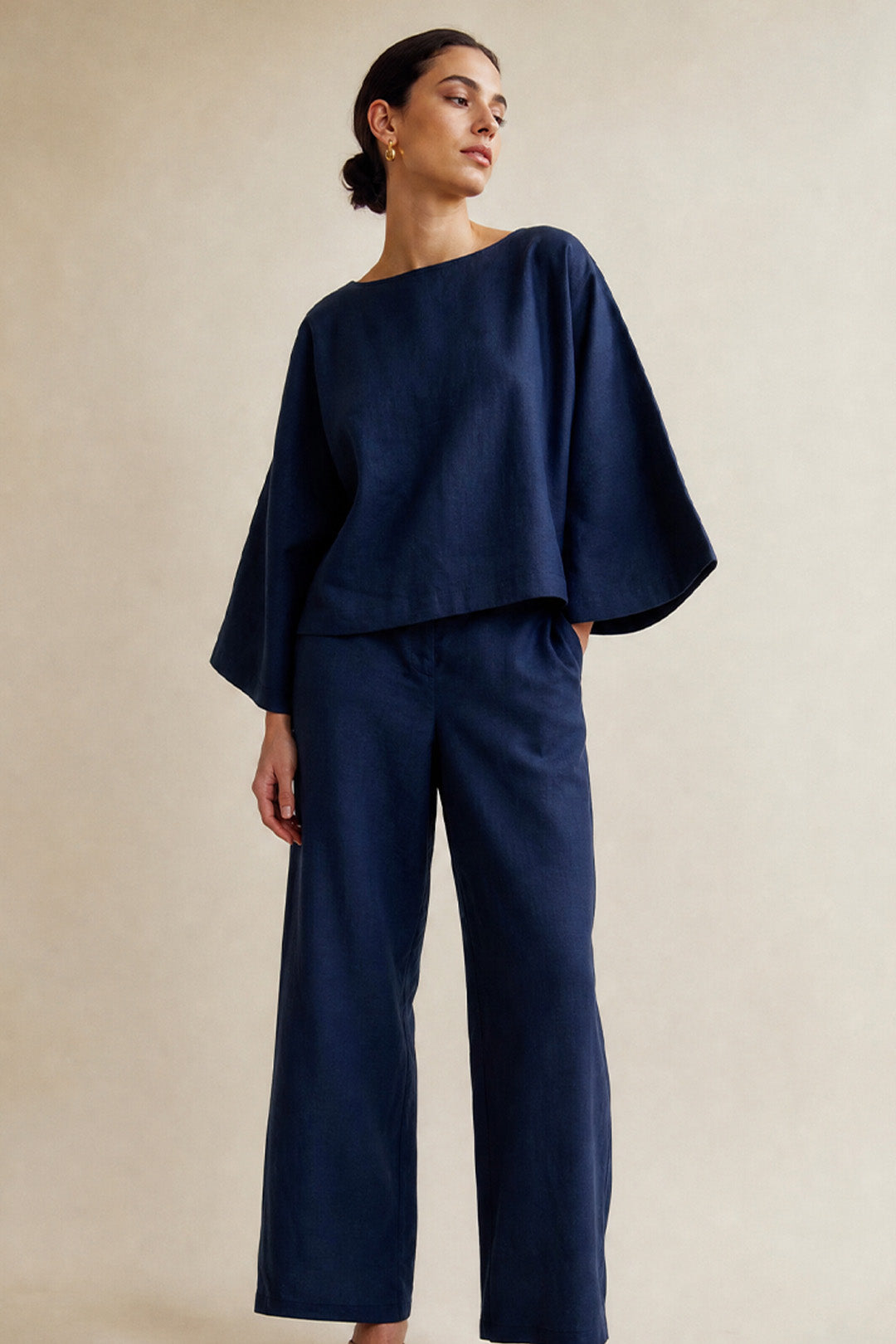 TILLIE TOP IN ITALIAN LINEN