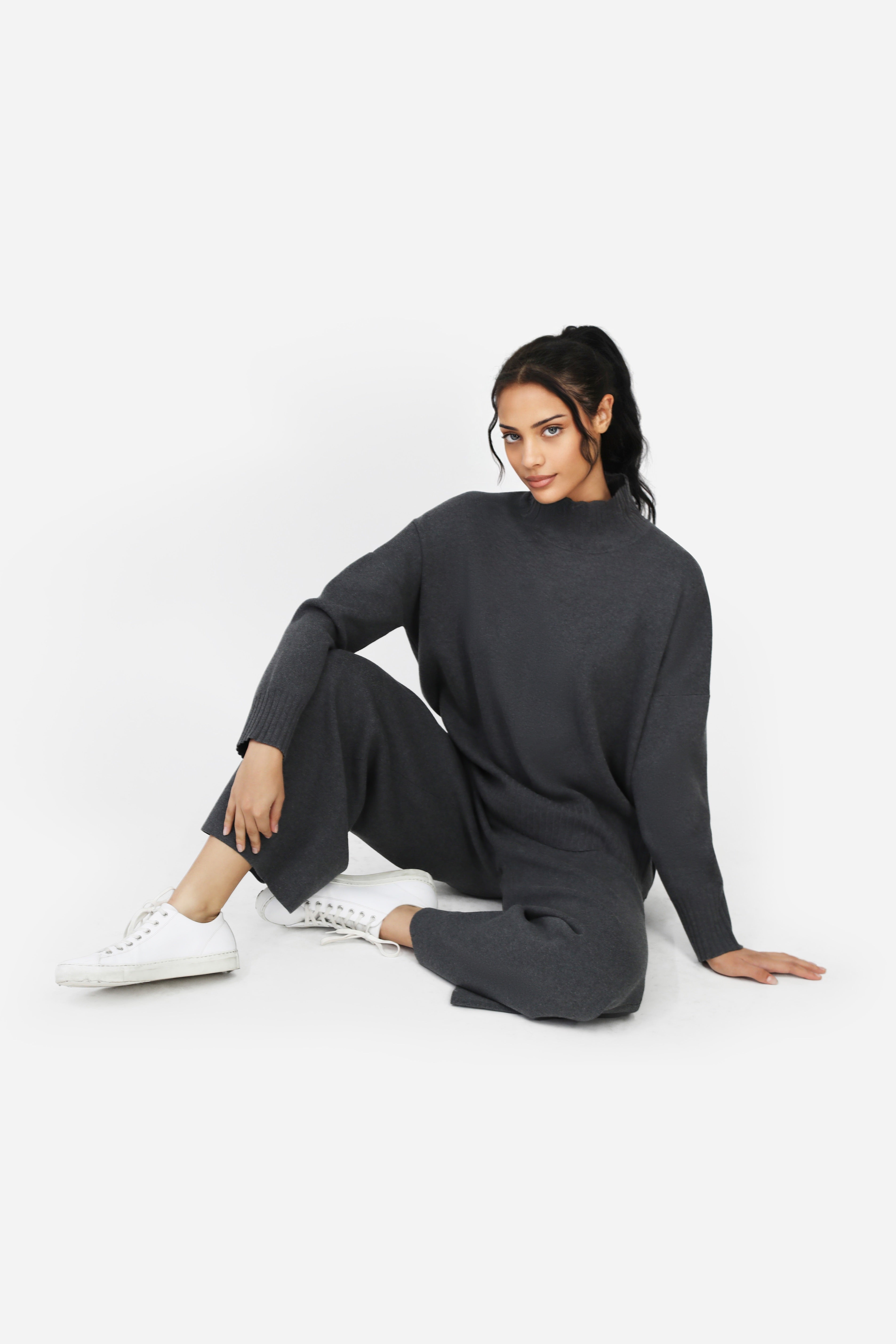 PIERO WIDE LEG PANT 100% ITALIAN COTTON