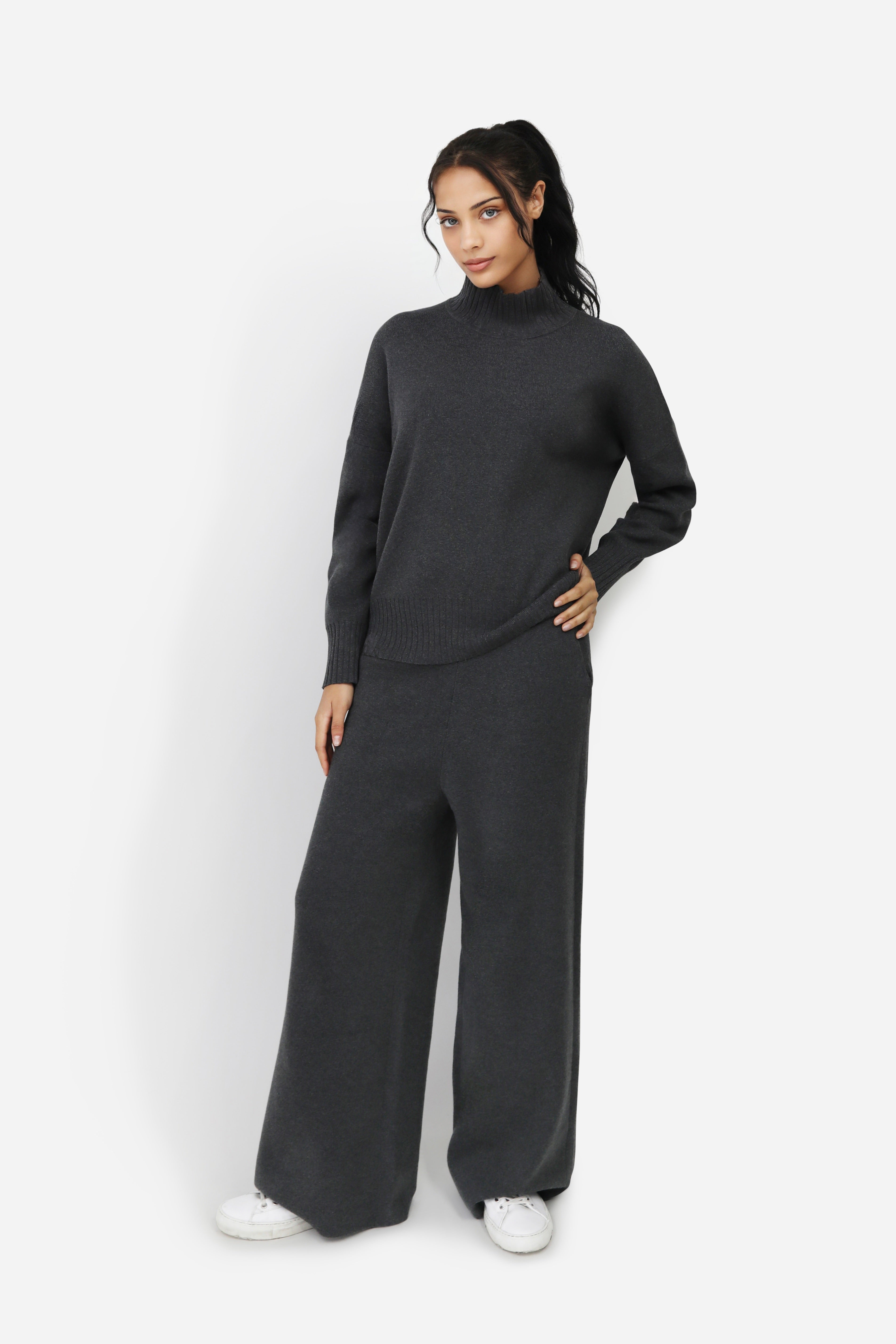 PIERO WIDE LEG PANT 100% ITALIAN COTTON