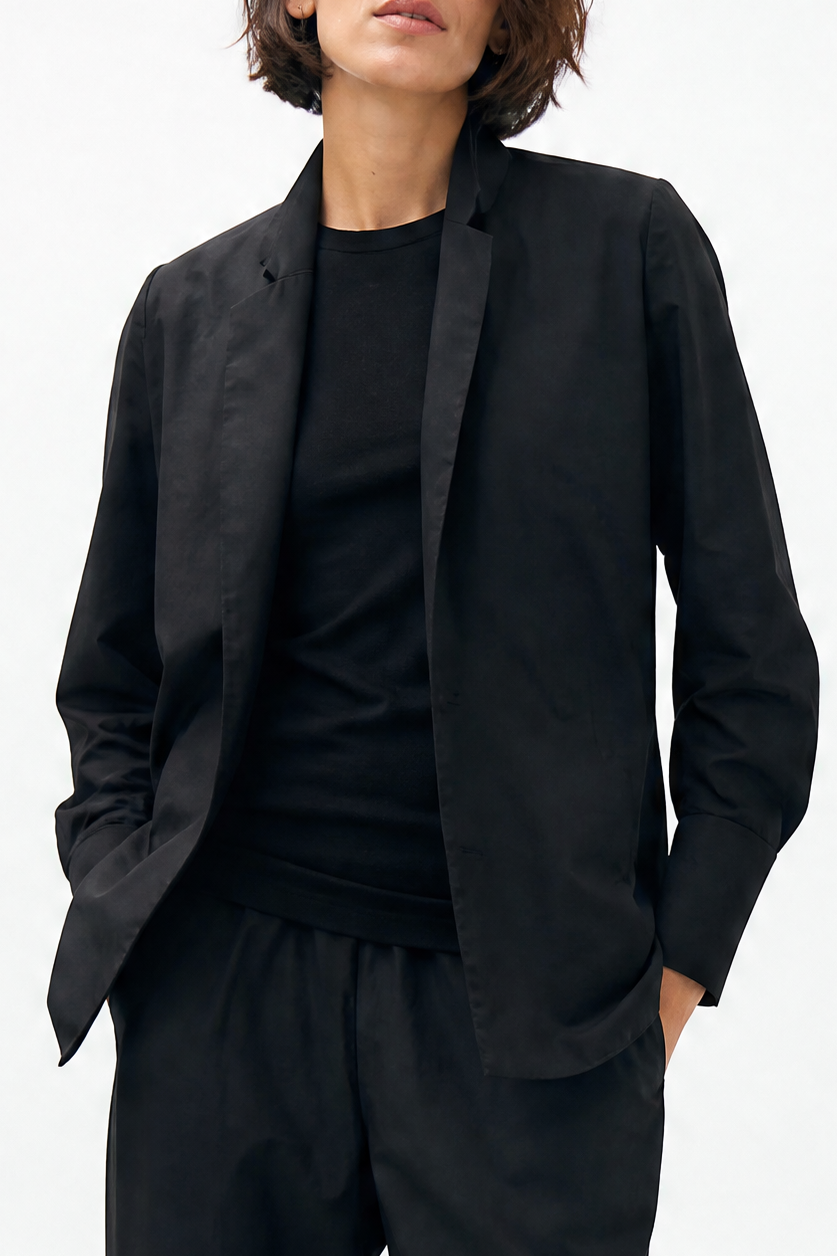 TEO SHIRT JACKET IN ITALIAN FINE STRETCH COTTON