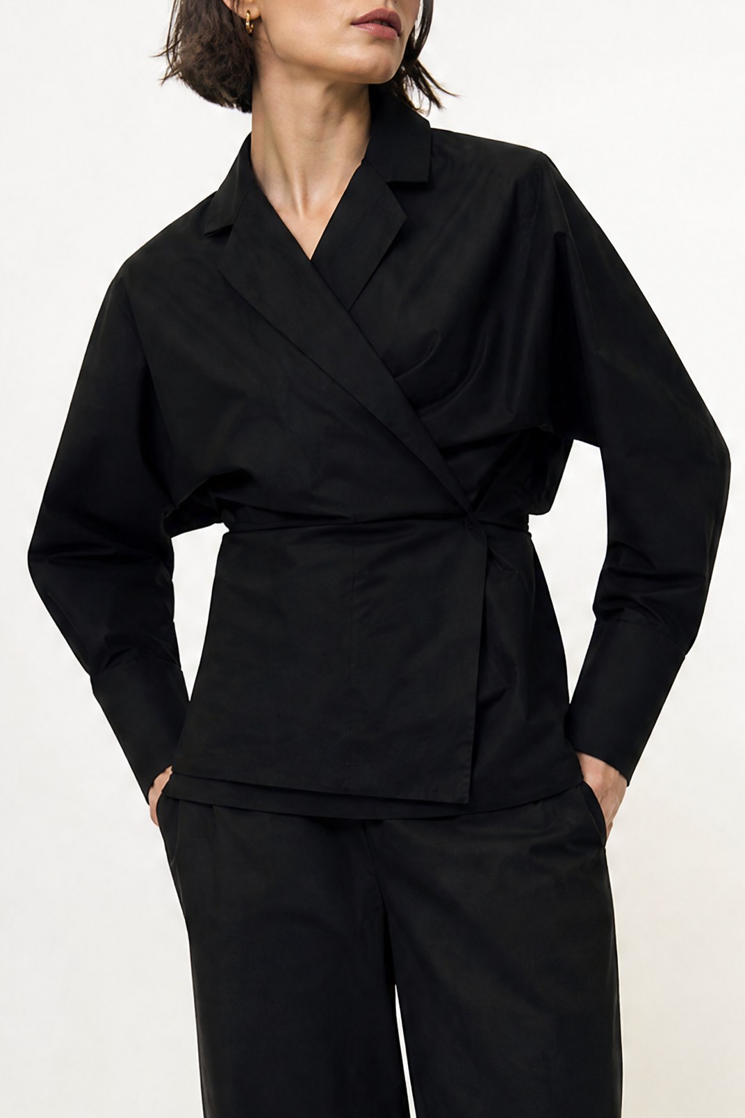 TEO SHIRT JACKET IN ITALIAN FINE STRETCH COTTON