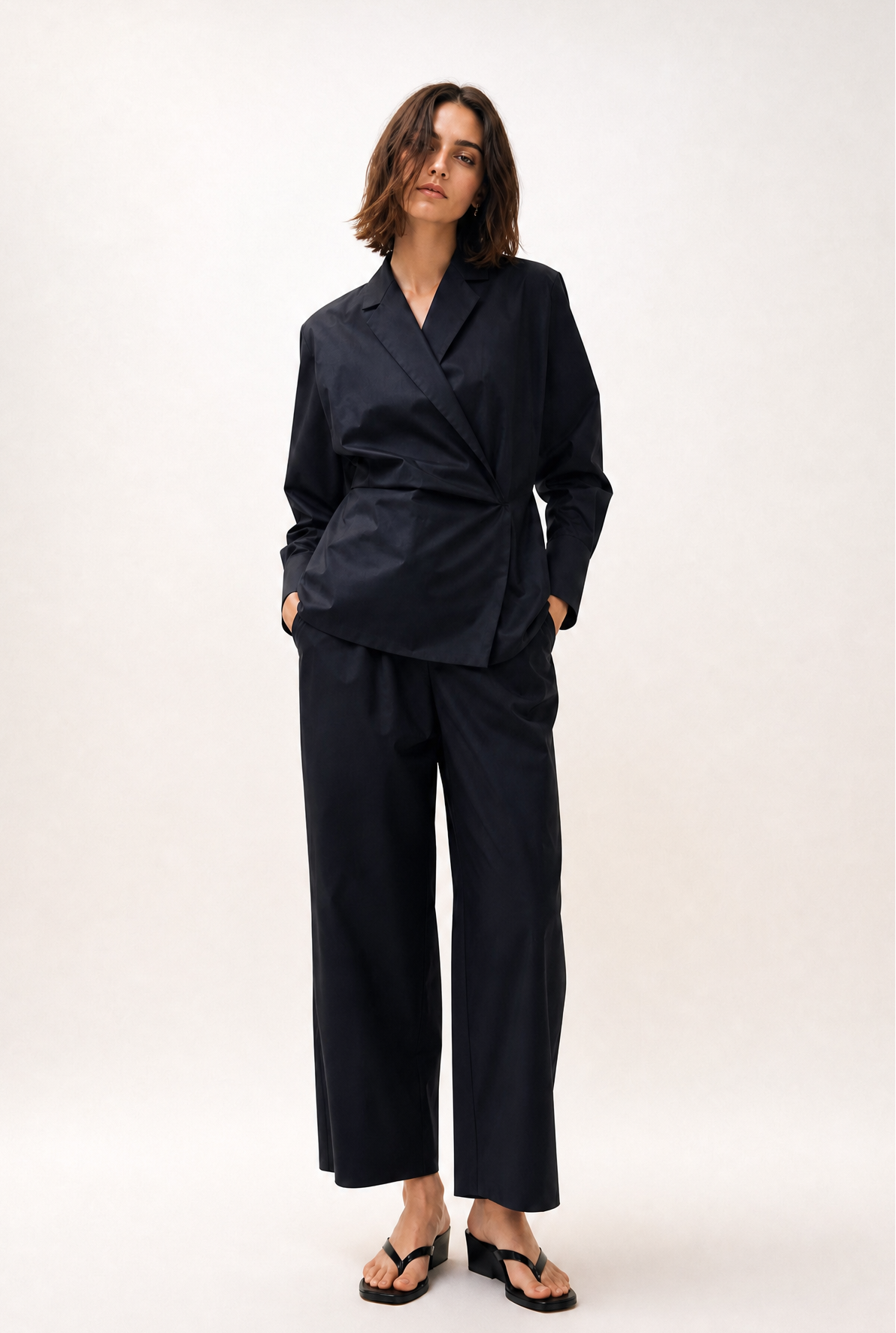 TEO SHIRT JACKET IN ITALIAN FINE STRETCH COTTON