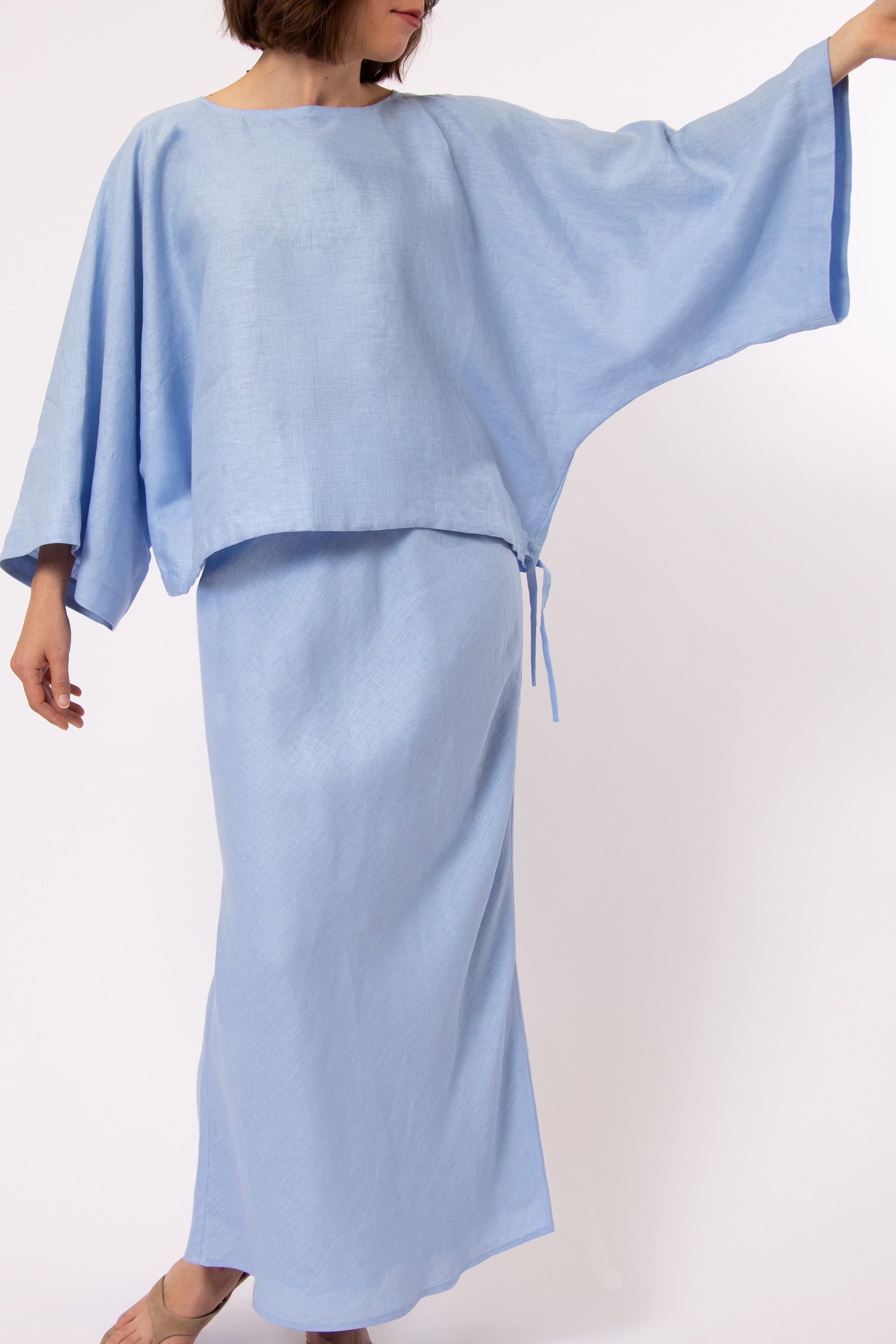 TILLIE TOP IN ITALIAN LINEN