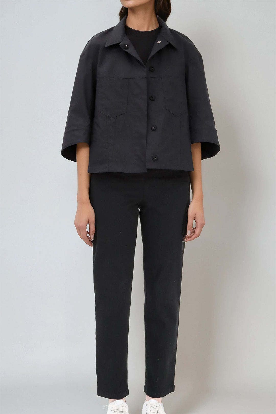 PARIS PANT IN ITALIAN COTTON STRETCH DENIM