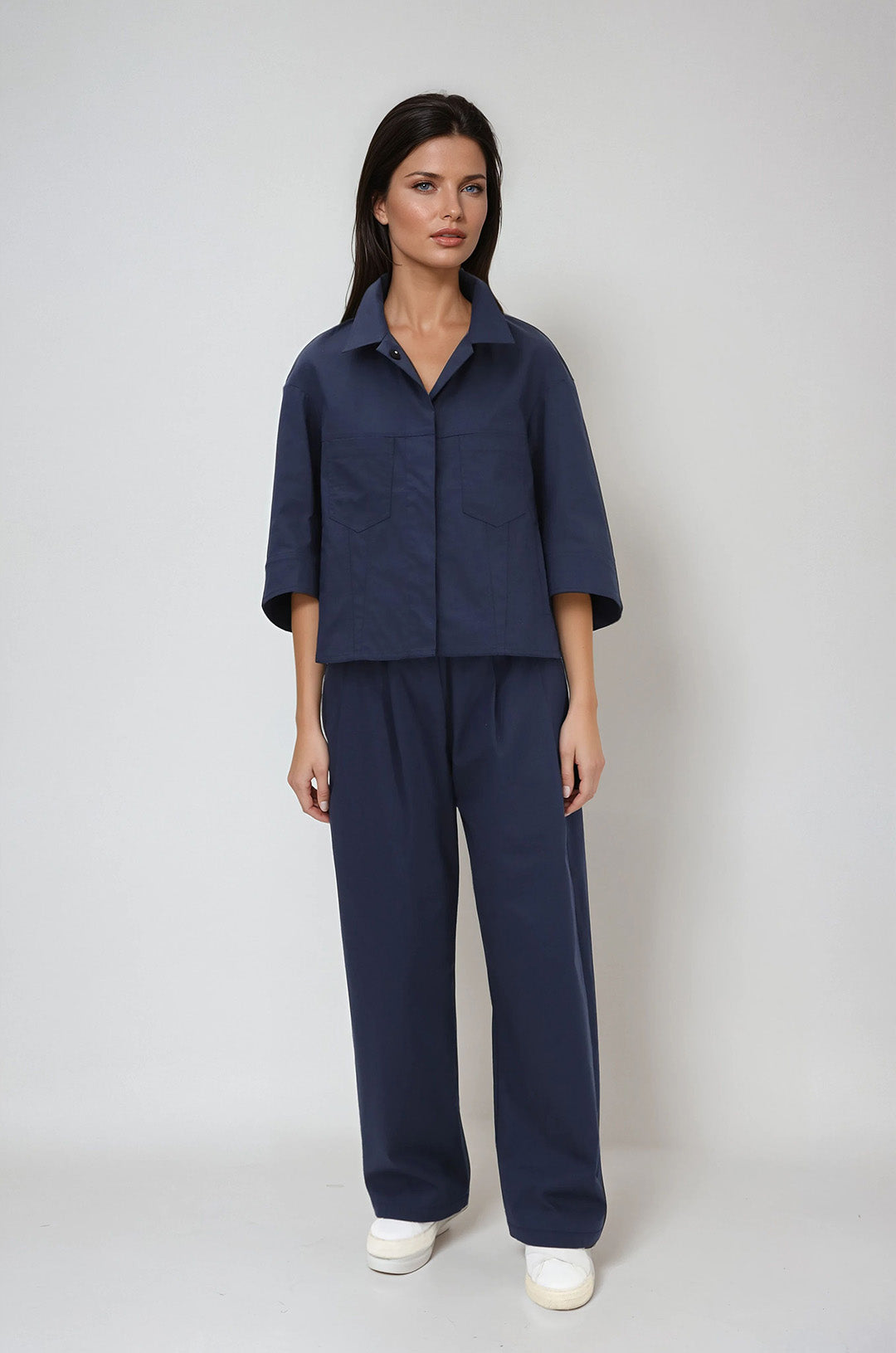 PIERIETTA FULL LEG PANT IN ITALIAN COTTON