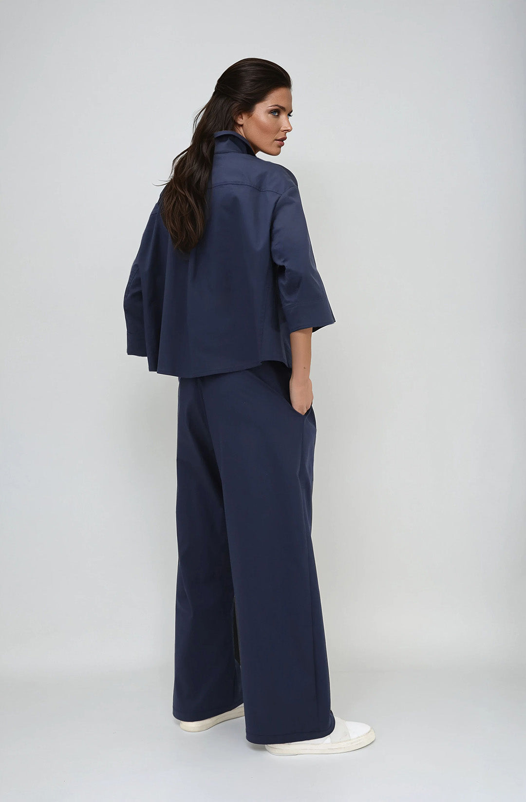 PIERIETTA FULL LEG PANT IN ITALIAN COTTON