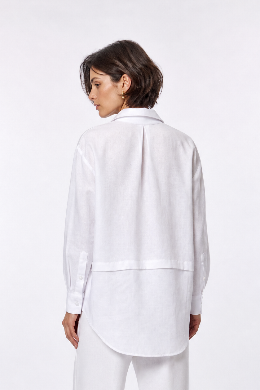 VETRINA ITALIAN LINEN BOYFRIEND SHIRT