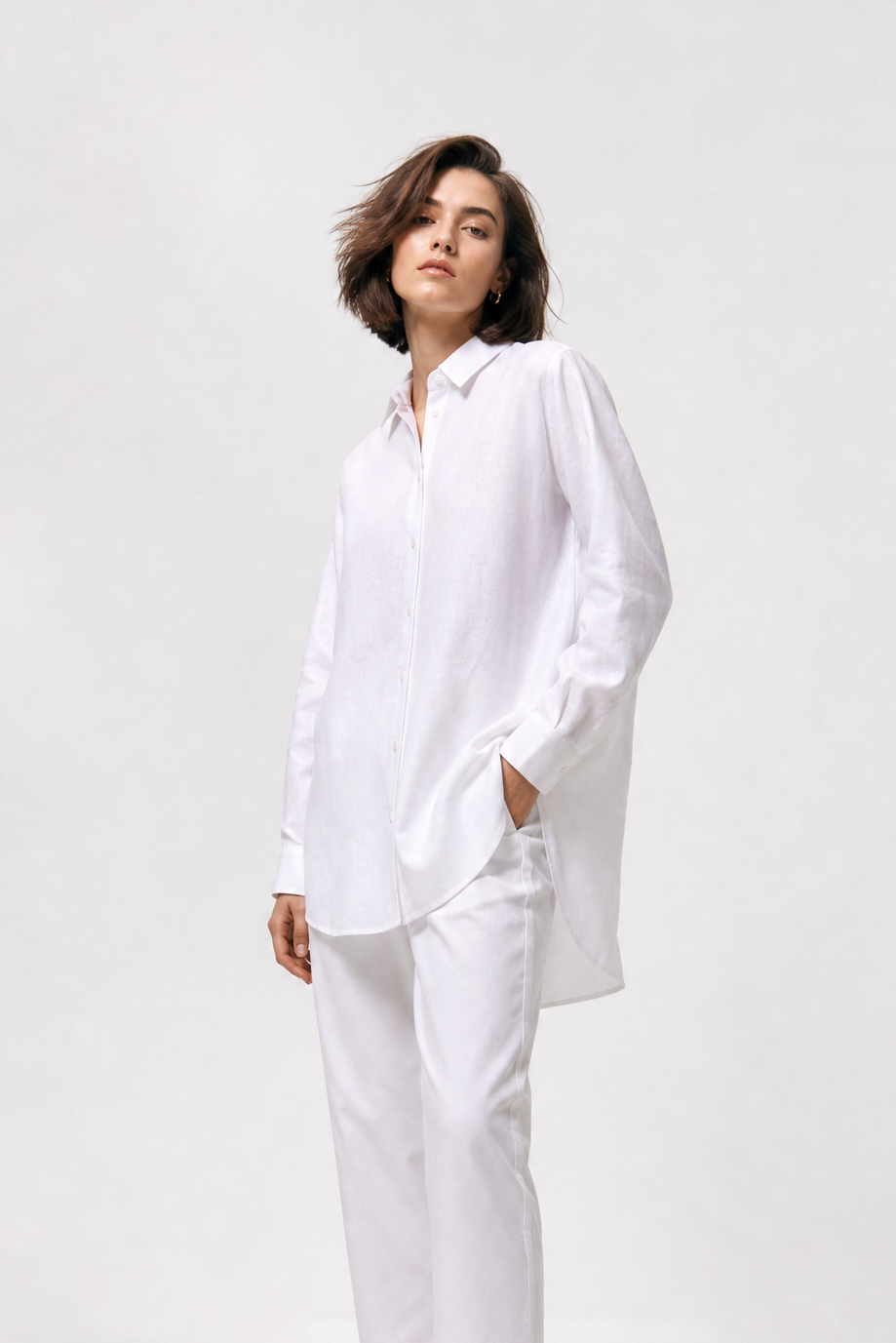 VETRINA ITALIAN LINEN BOYFRIEND SHIRT