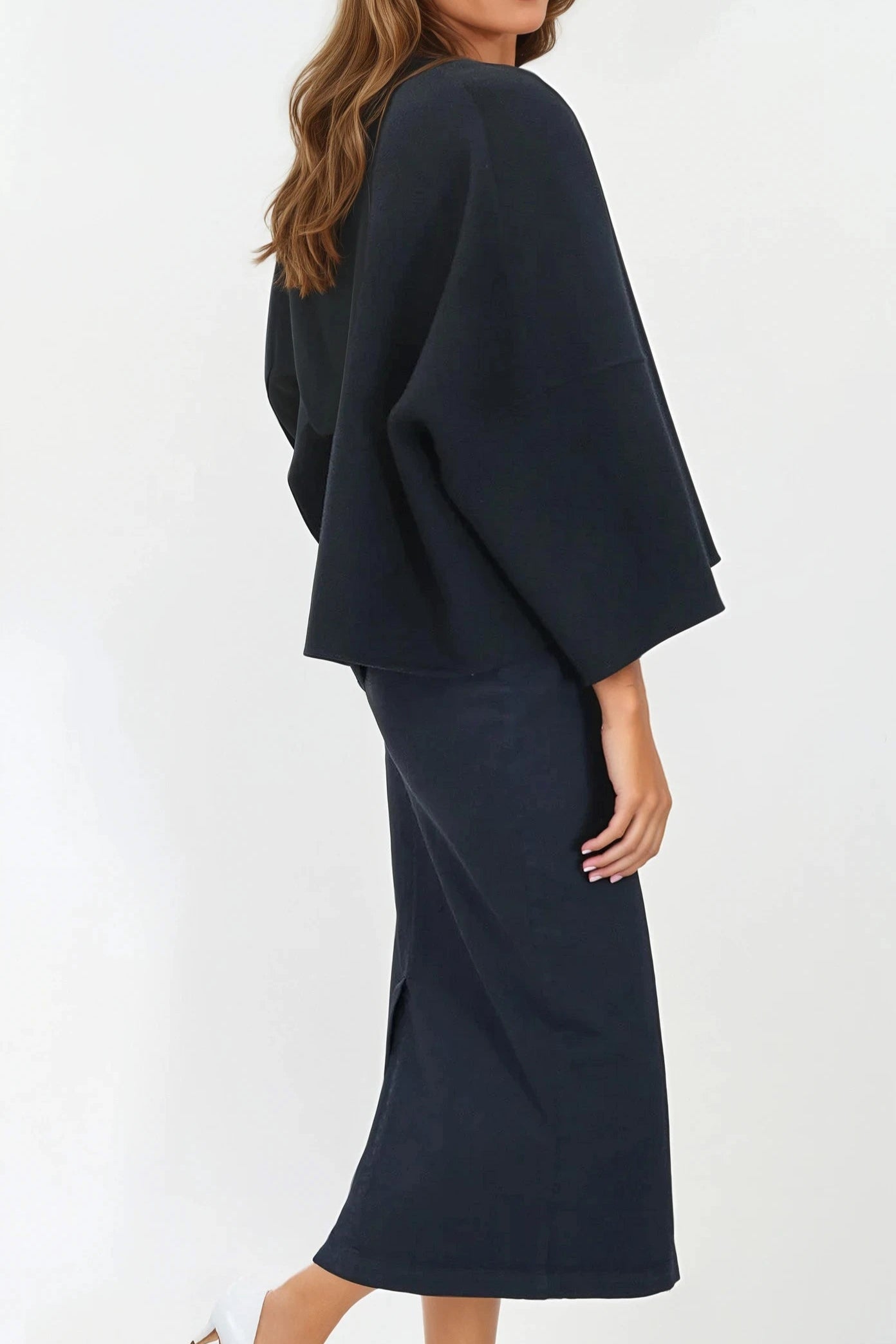 ADELAIDE SNAP JACKET IN DOUBLE - FACE CASHMERE WOOL - Jarbo