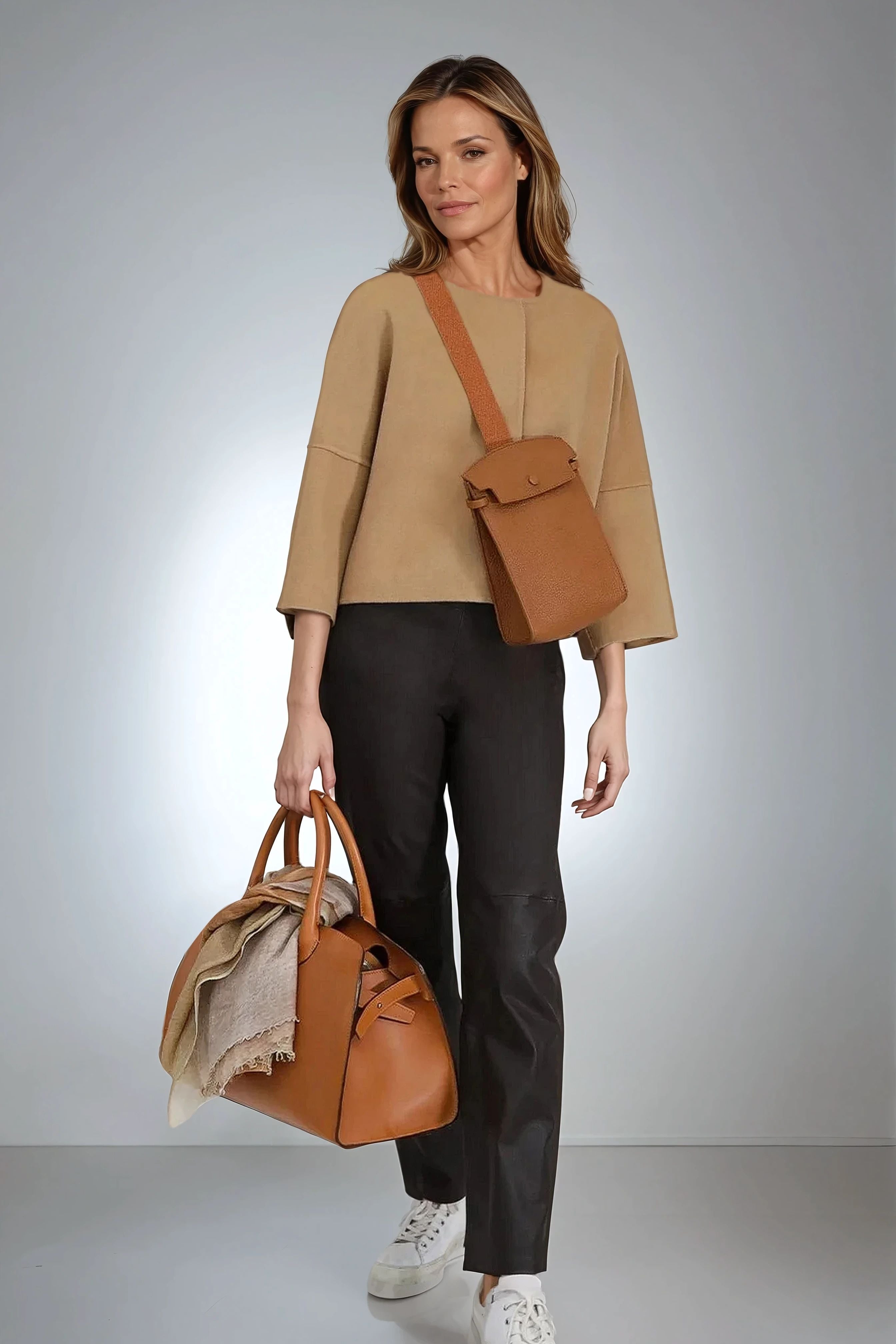 ADELAIDE SNAP JACKET IN DOUBLE-FACE CASHMERE WOOL